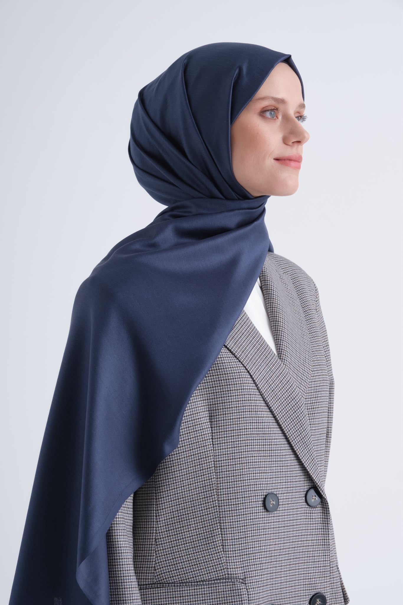 Armine Tımeless Şal 4490 Lacivert Şal ARMİNE 