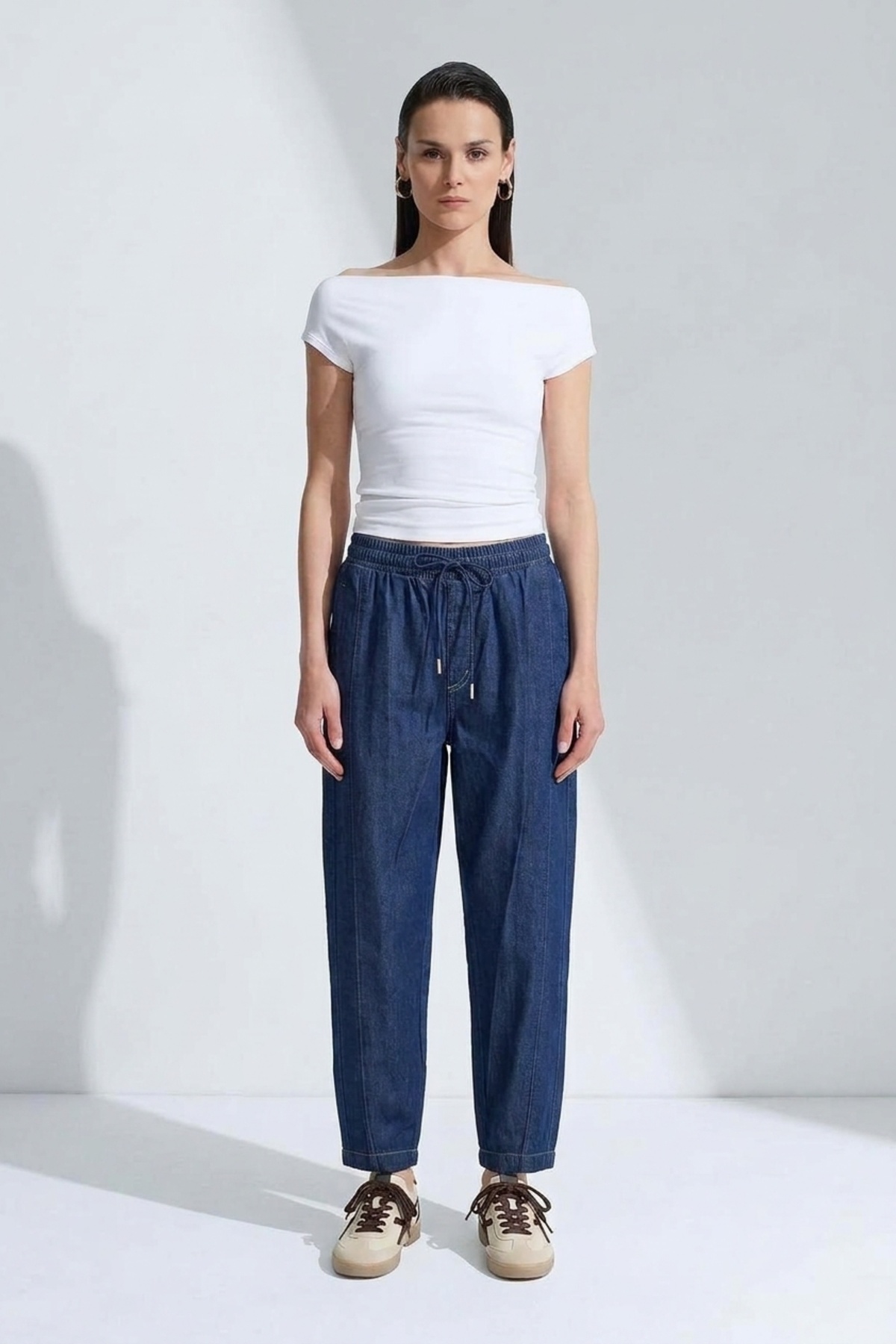 Konik Fit Denim Pantolon 0035846 Lacivert Pantolon İKOLL 