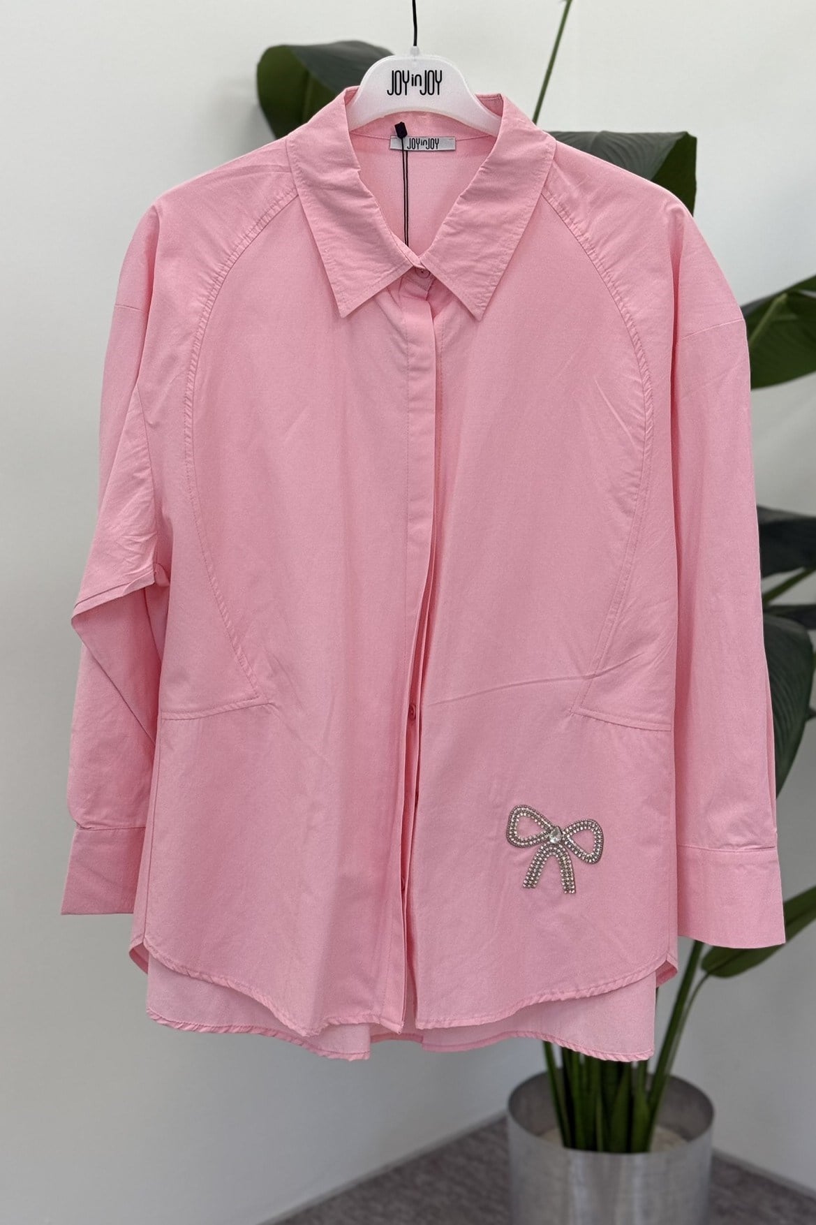 Fiyonk Aksesuarlı Tunik 265195 - Pembe Tunik NEFİSE 