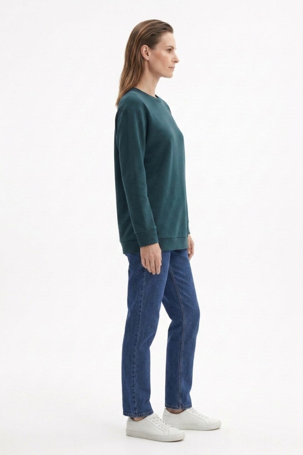 Ceremony 172 Logo Detaylı Uzun Kollu Luna Sweatshirt Zümrüt Tunik CEREMONY 