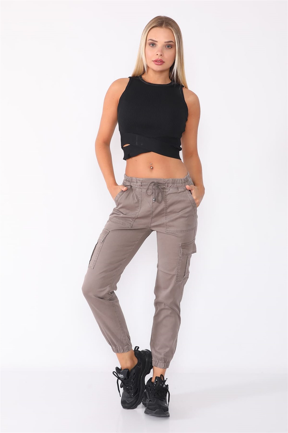 DOUBLE TTDouble 1044 Kargo Pantolon - Vizon