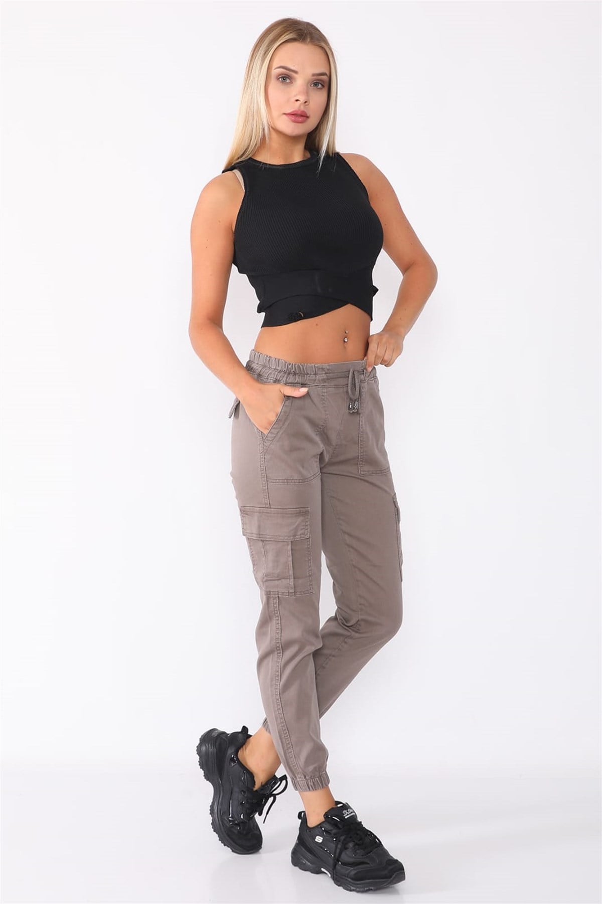DOUBLE TTDouble 1044 Kargo Pantolon - Vizon