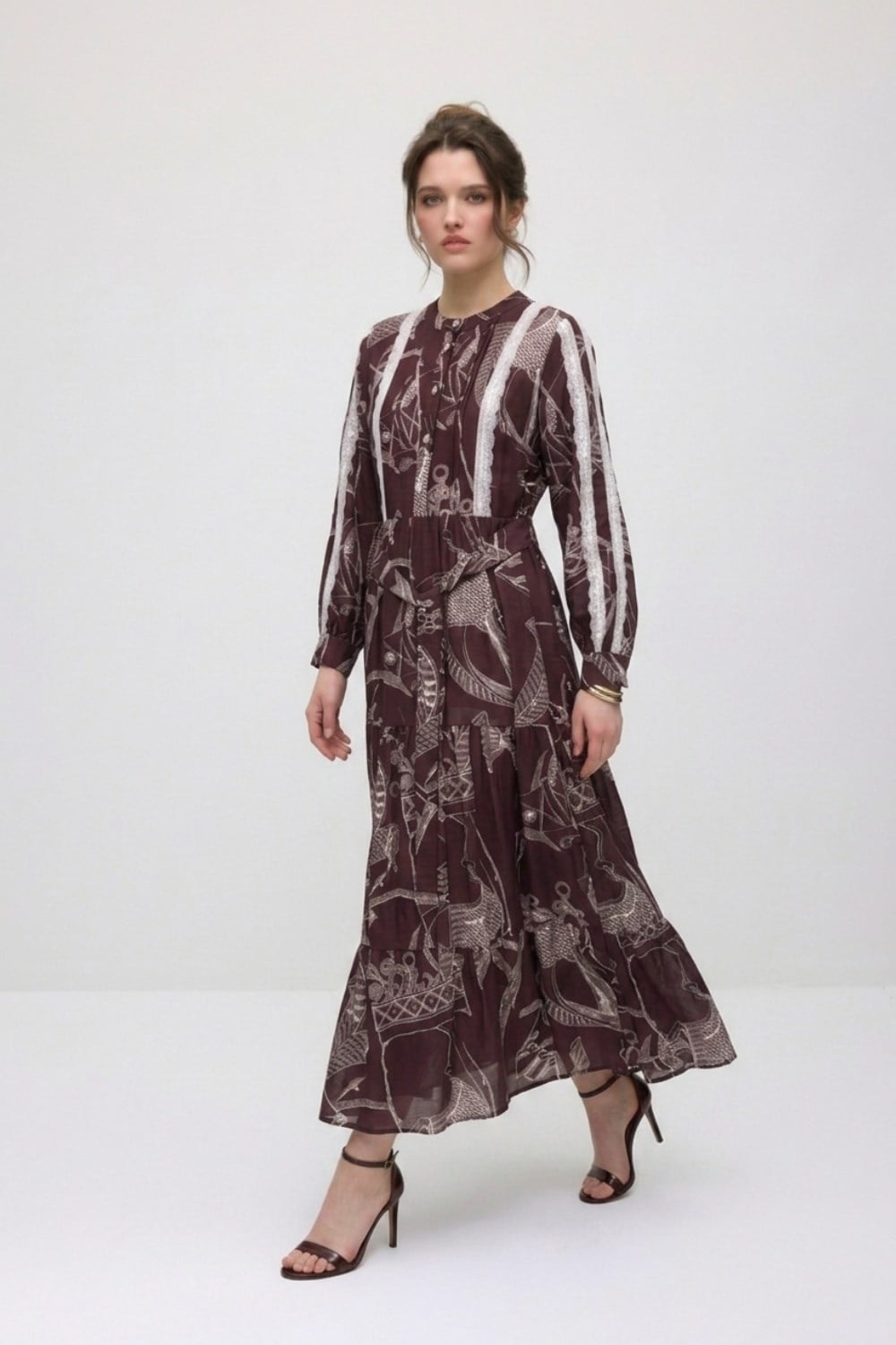 Ghisa Elbise 4499 Bordo Elbise GHİSA 