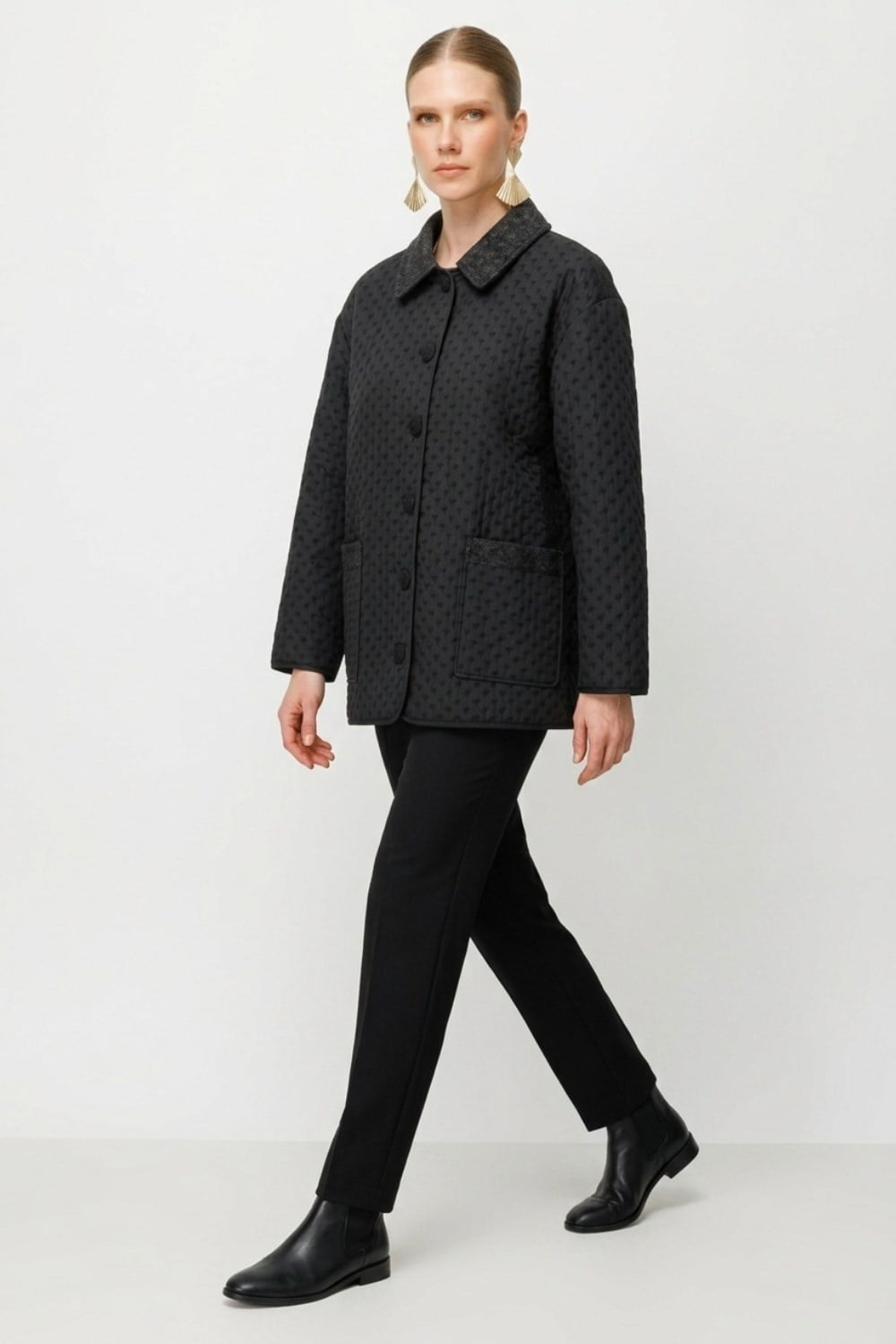Ghisa Simli Fiyonk Detay  Kap 3488 Siyah Kap GHİSA 
