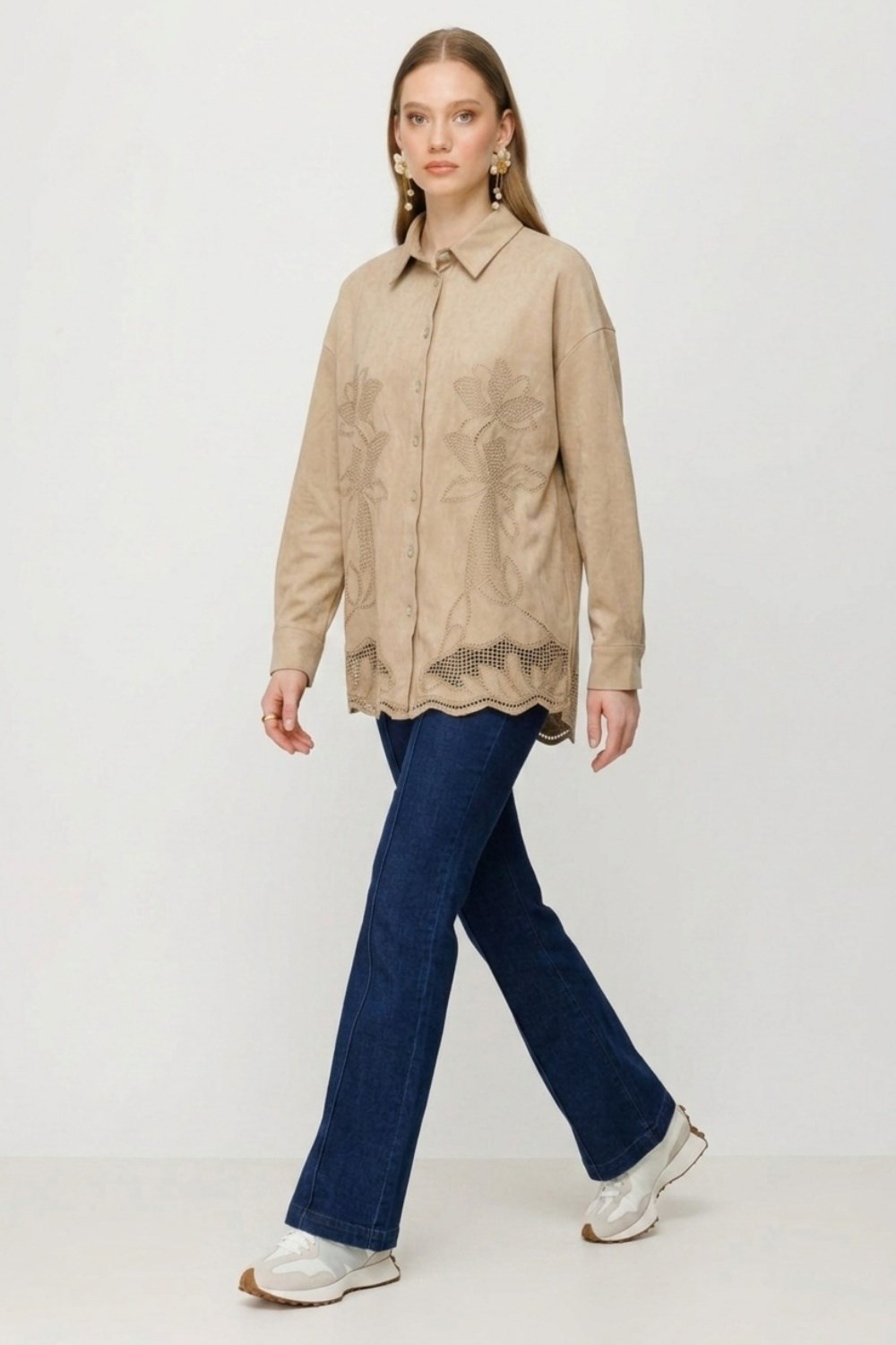 Ghisa Gömlek 4471 Camel Tunik GHİSA 