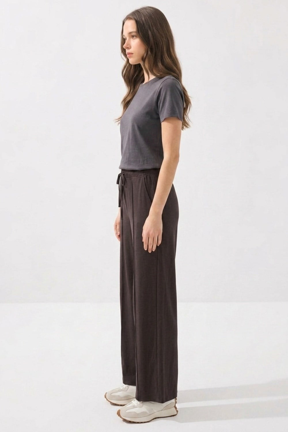 Palazzo Modal Jogger Pantolon 0037288 Kahve Pantolon İKOLL 
