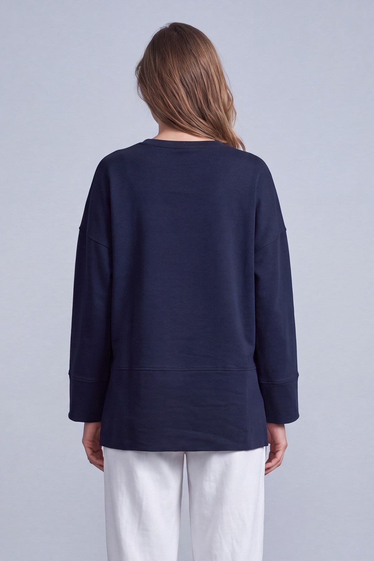 Ön Kısa Arkası Uzun Tunik 32560 F.Navy Tunik PUANE 