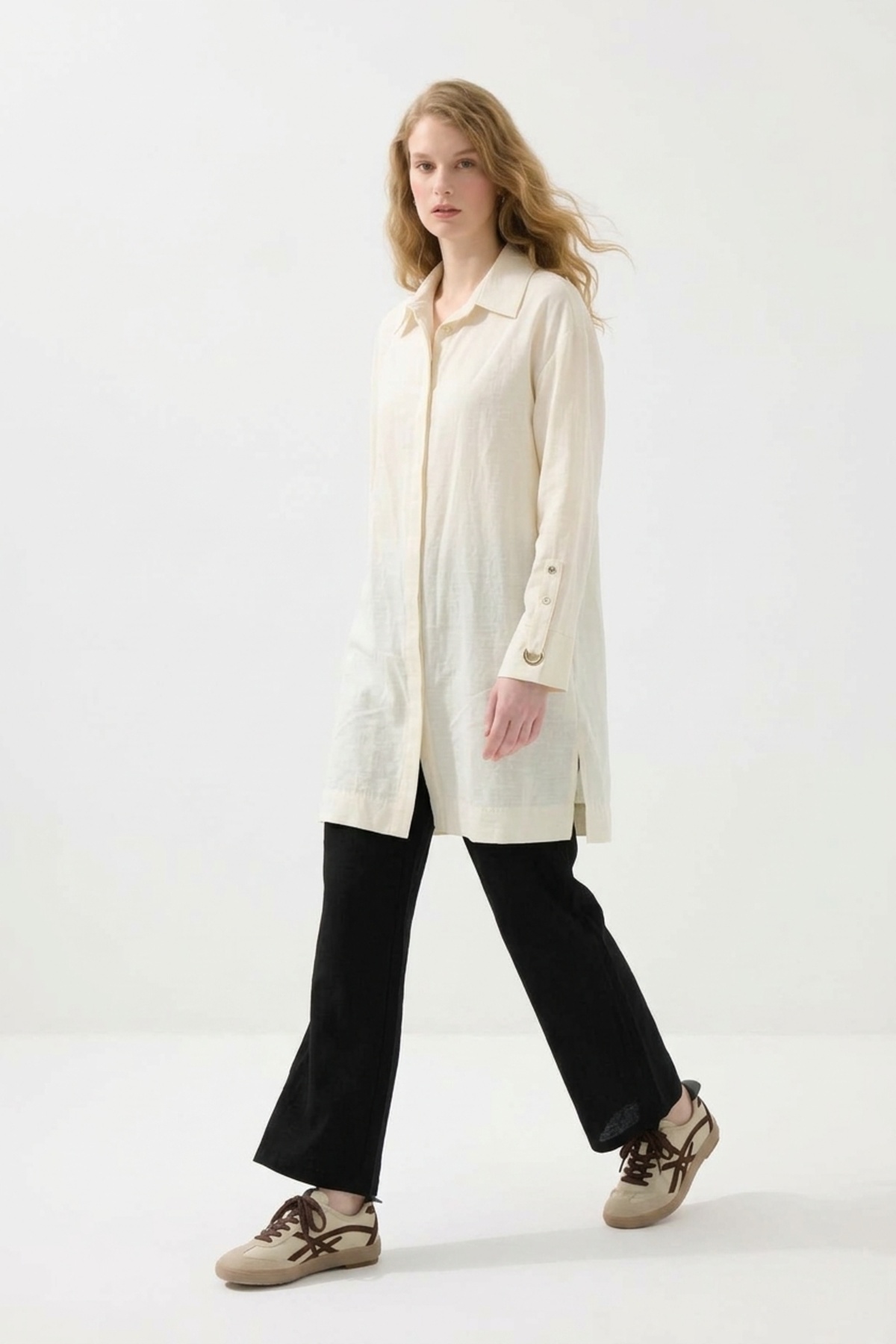 Armine Trend 26KT455 Kol Kuş Gözü Detay Tunik Taş Tunik ARMİNE TREND 