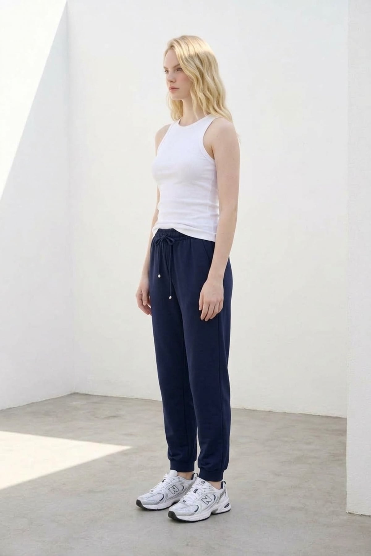 Jogger Modal Pantolon 1005382 Lacivert Pantolon İKOLL 