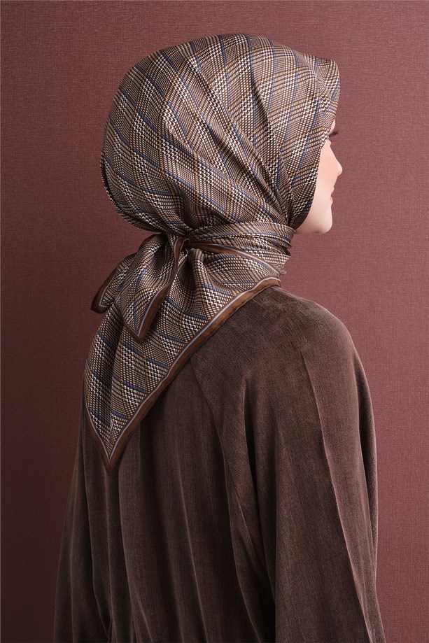 Armine Dj Saf Twill İpek Eşarp 9626D (T) - Latte Eşarp ARMİNE 