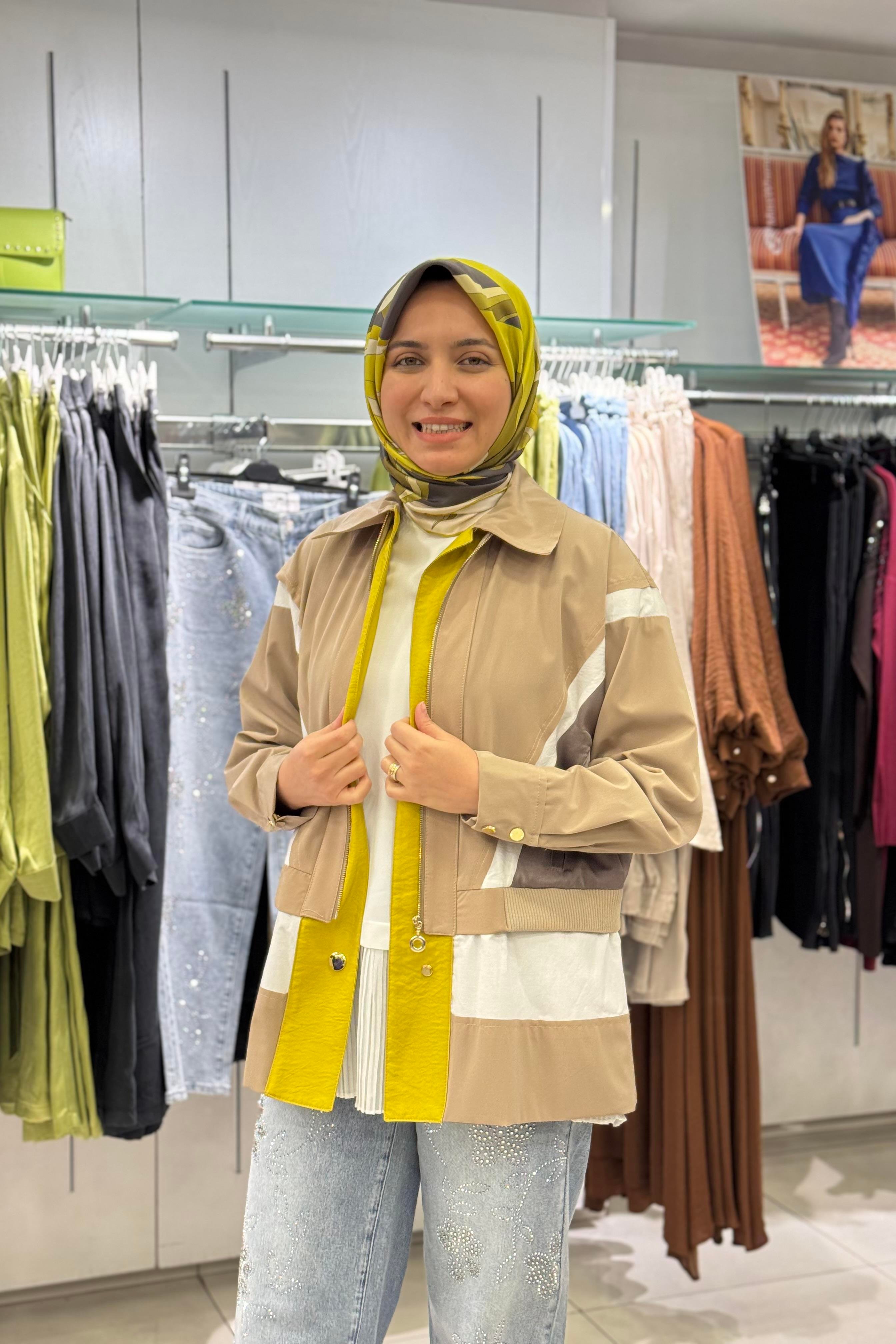 GHİSA Ghisa 3022 Ceket - Camel Ghisa 3022 Ceket - Bilen Giyim Ceket 