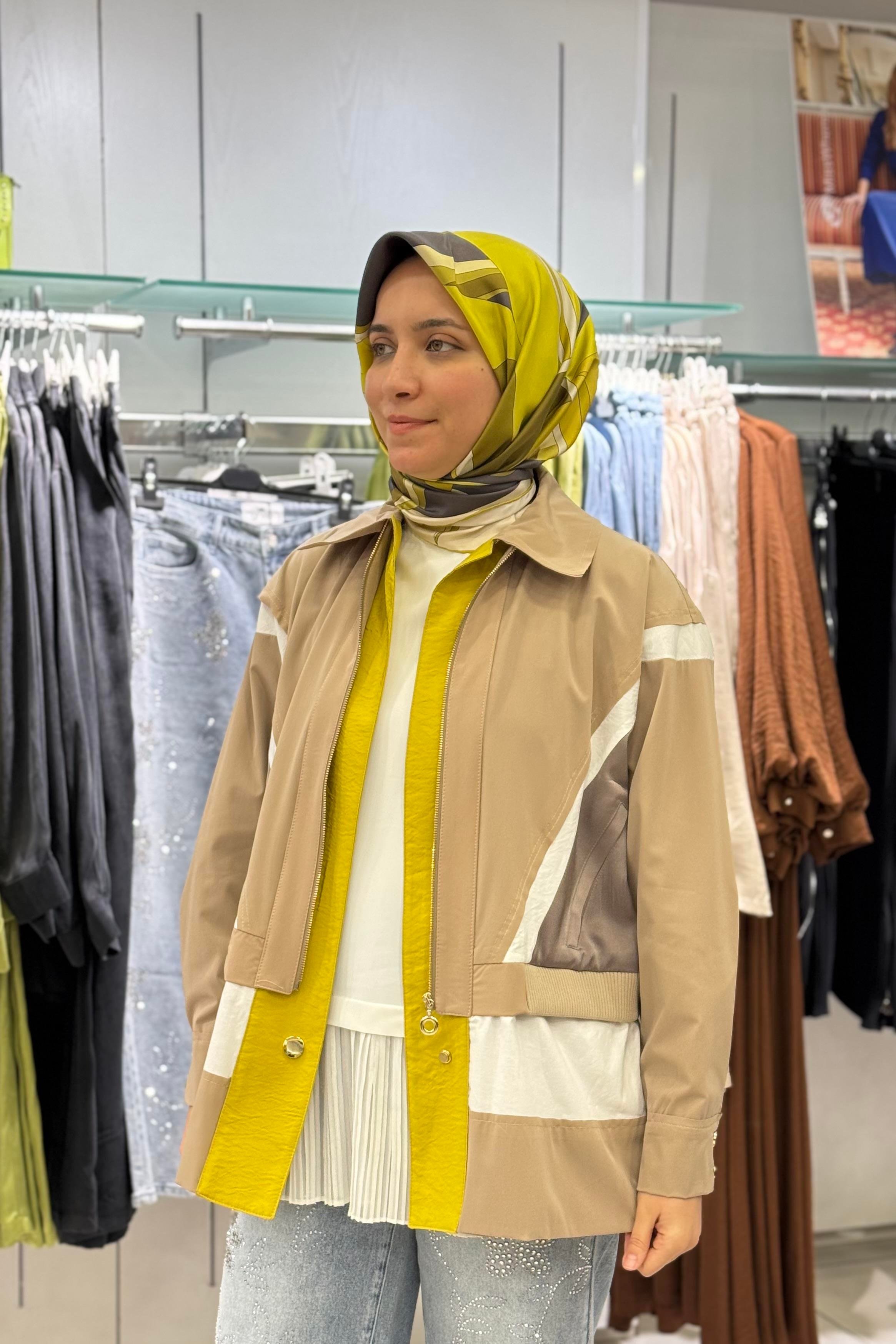 GHİSA Ghisa 3022 Ceket - Camel Ghisa 3022 Ceket - Bilen Giyim Ceket 