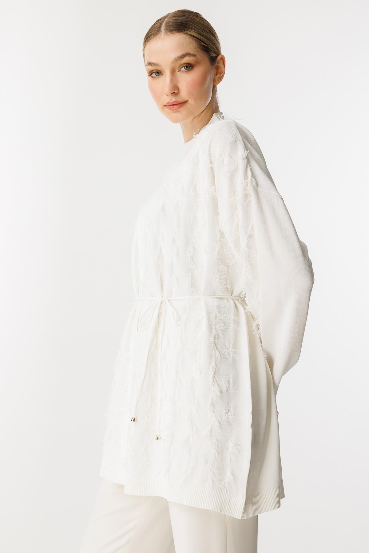 GHİSA Ghisa 3144 Hırka - Ekru Ghisa 3144 Hırka - Bilen Giyim Hırka 