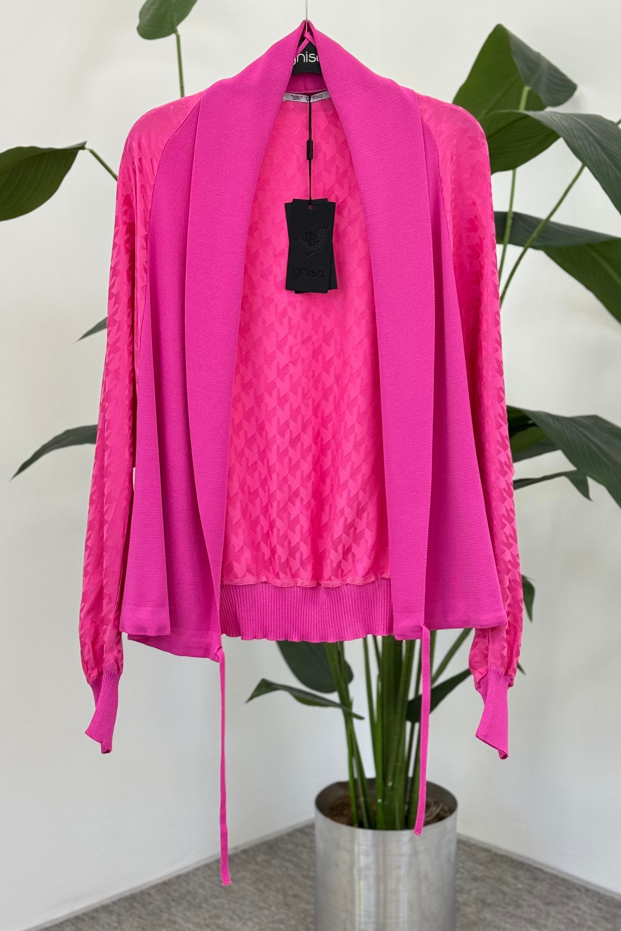 GHİSA Ghisa 3157 Hırka - Pembe Ghisa 3157 Hırka - Bilen Giyim Hırka 