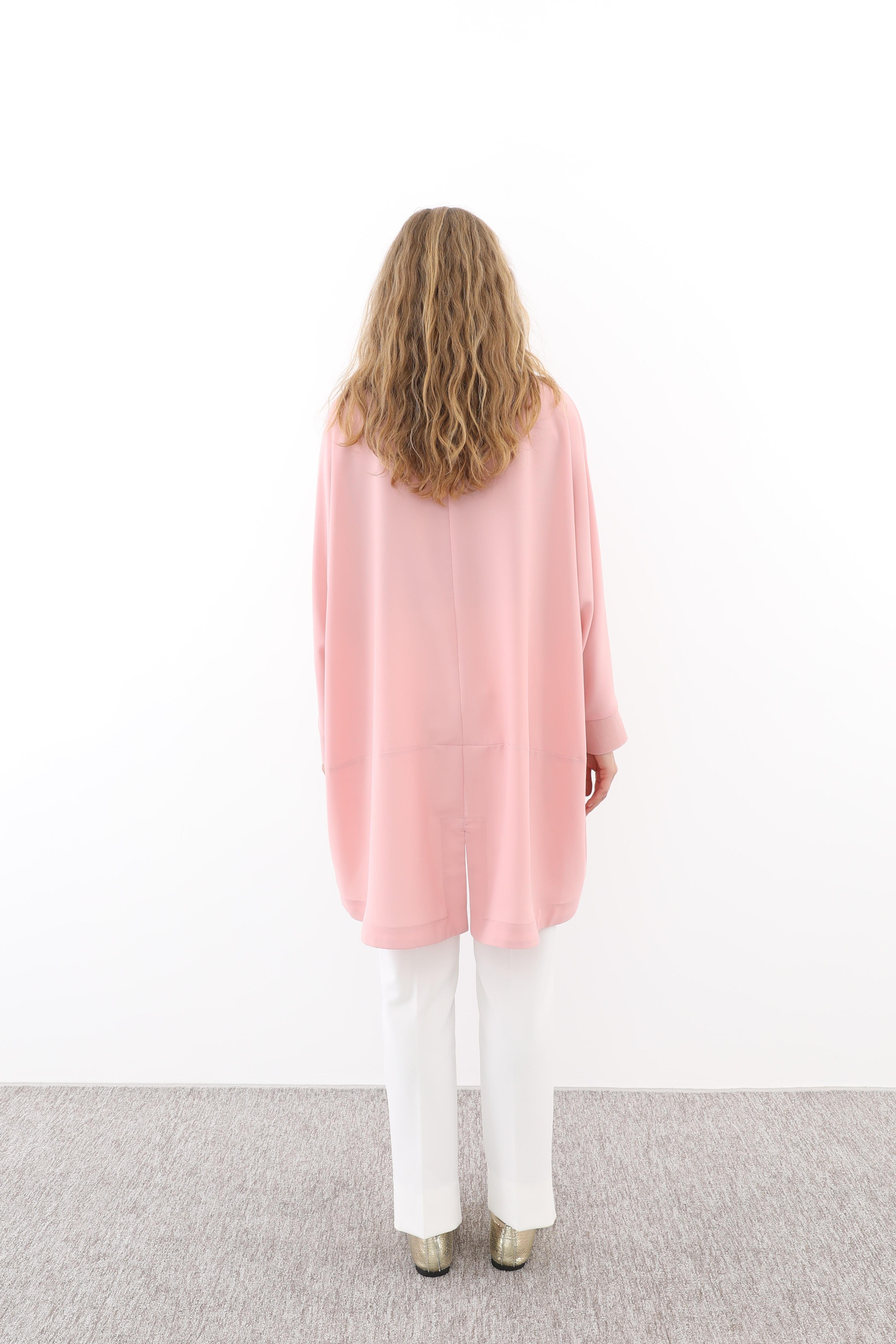 GHİSA Ghisa 4667 Gömlek Yaka Tunik - Pembe Ghisa 4667 Gömlek Yaka Tunik - Pembe - Bilen Giyim Tunik 