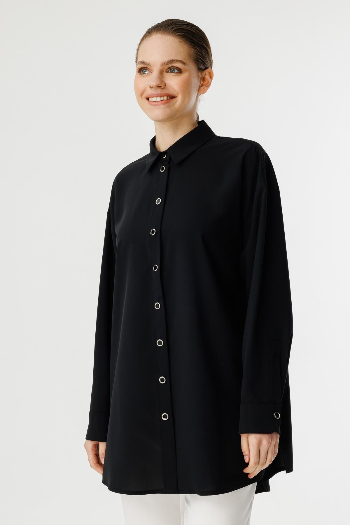 GHİSA Ghisa 4726 Tunik - Siyah Ghisa 4726 Tunik - Bilen Giyim Tunik 
