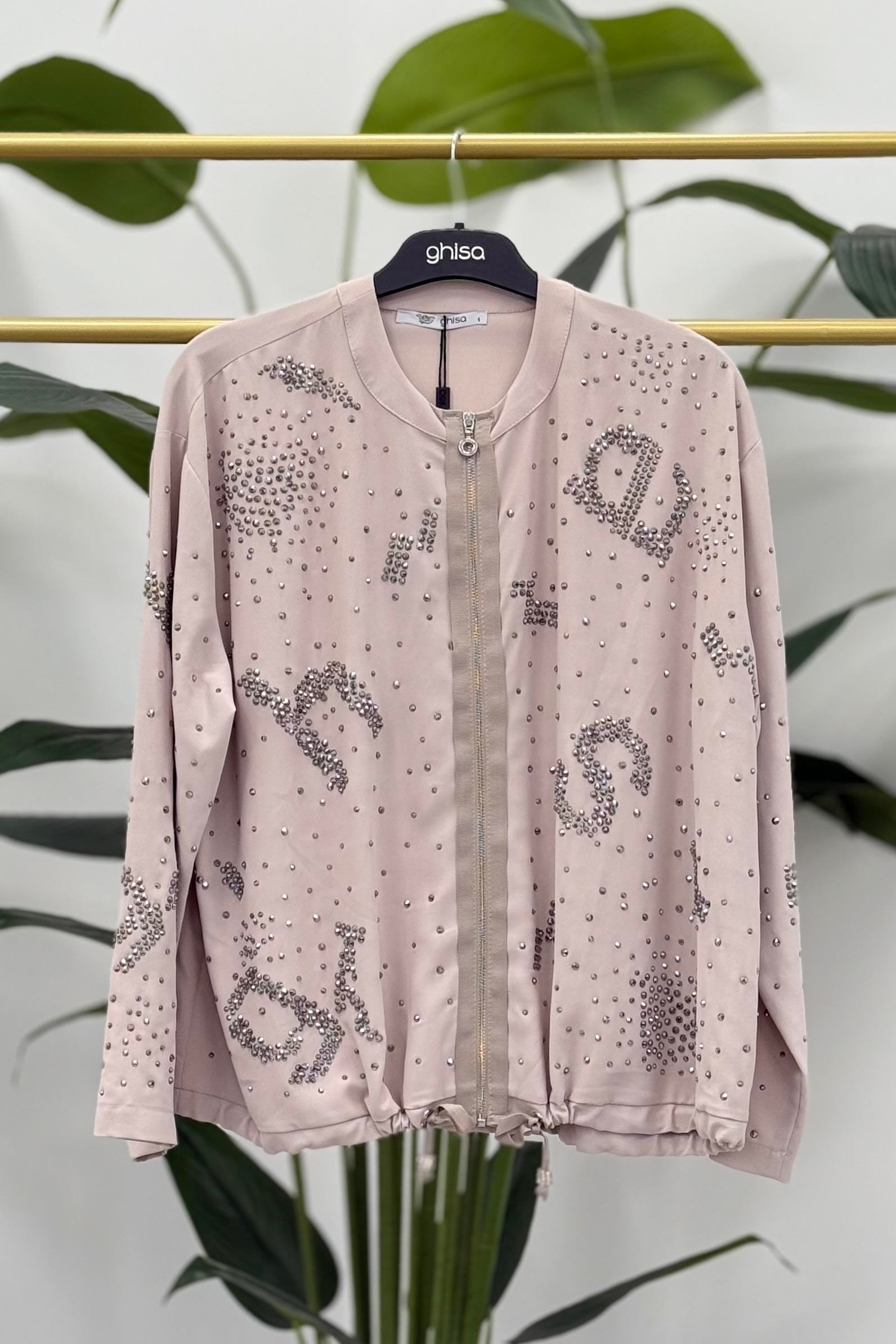 GHİSA Ghisa 4835 Fermuarlı Kısa Ceket - Taş Ghisa 4835 Fermuarlı Kısa Ceket - Bilen Giyim Ceket 