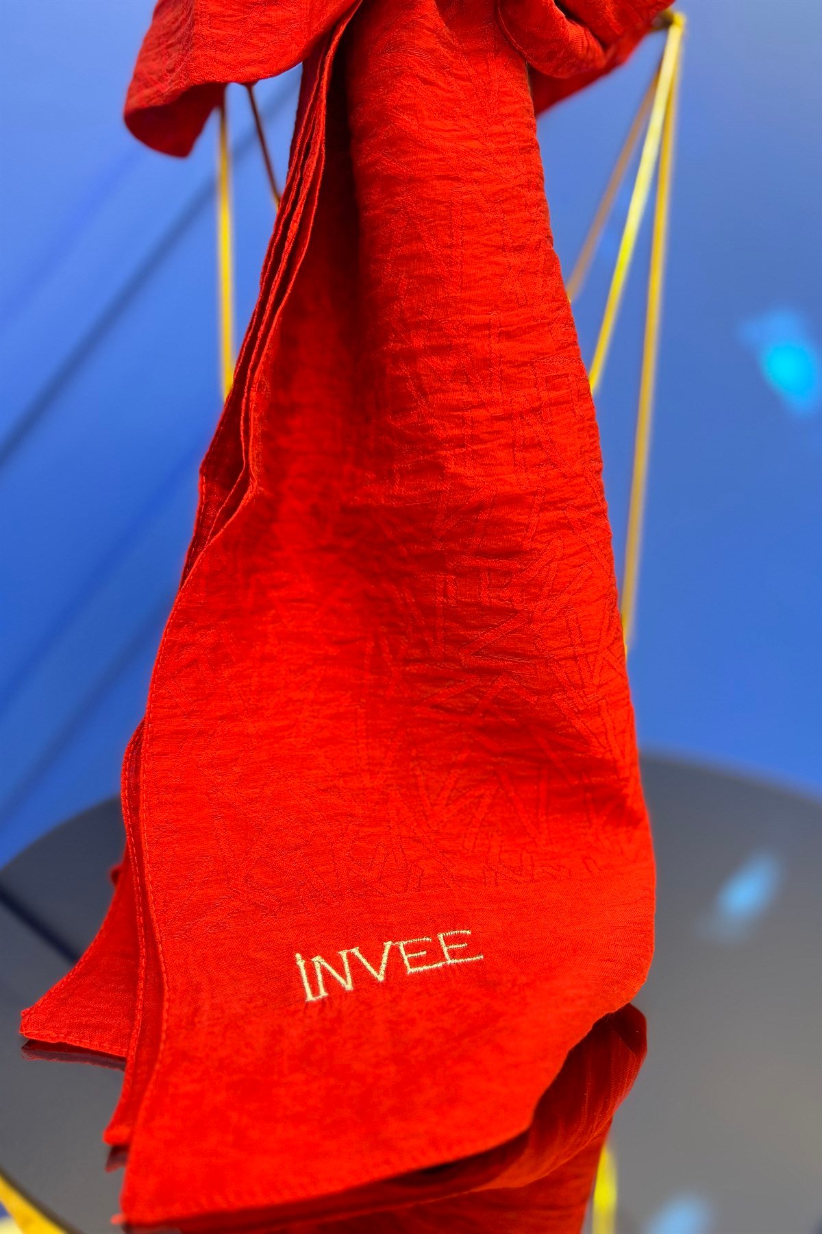 İNVEE İnvee 1550 İnvee Desen Şal - Kırmızı  Şal