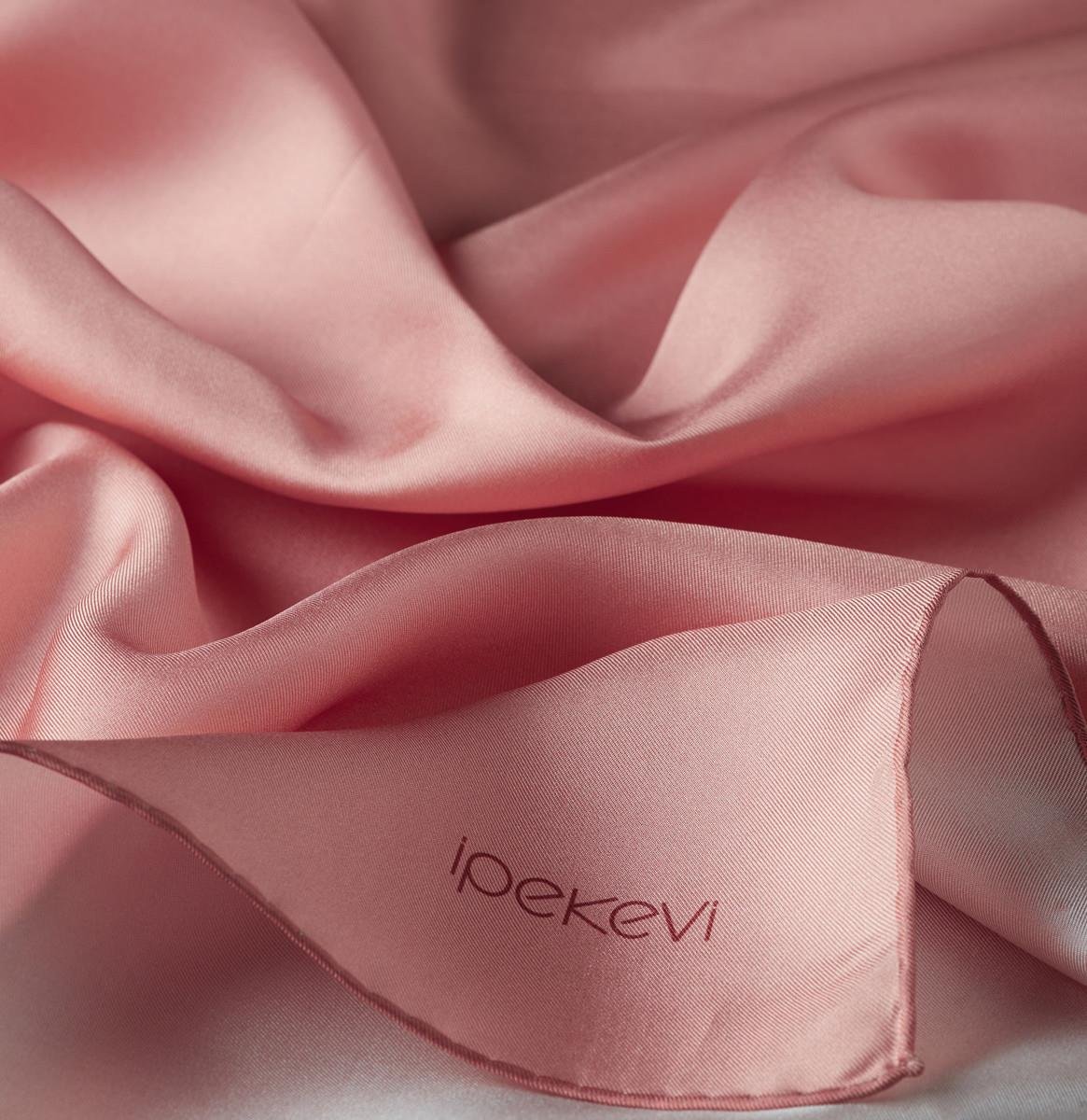 İPEKEVİ İpekevi 01116 Düz Tivil İpek Eşarp - Şeker Pembe  Eşarp 