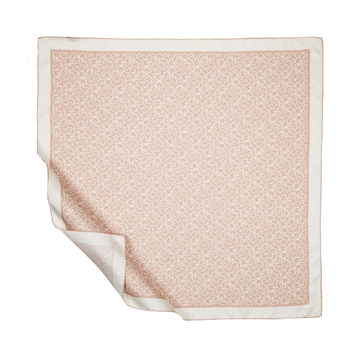 İPEKEVİ İpekevi 01119 Typo Monogram Tivil İpek Eşarp - Fondoten  Eşarp 
