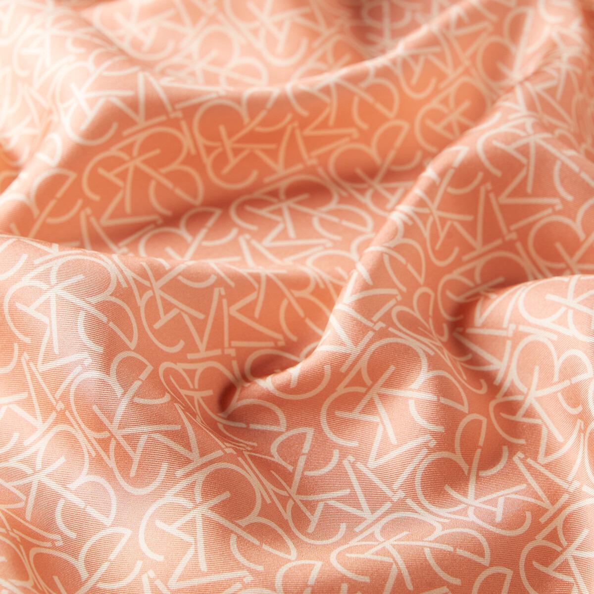 İPEKEVİ İpekevi 01119 Typo Monogram Tivil İpek Eşarp - Somon  Eşarp 