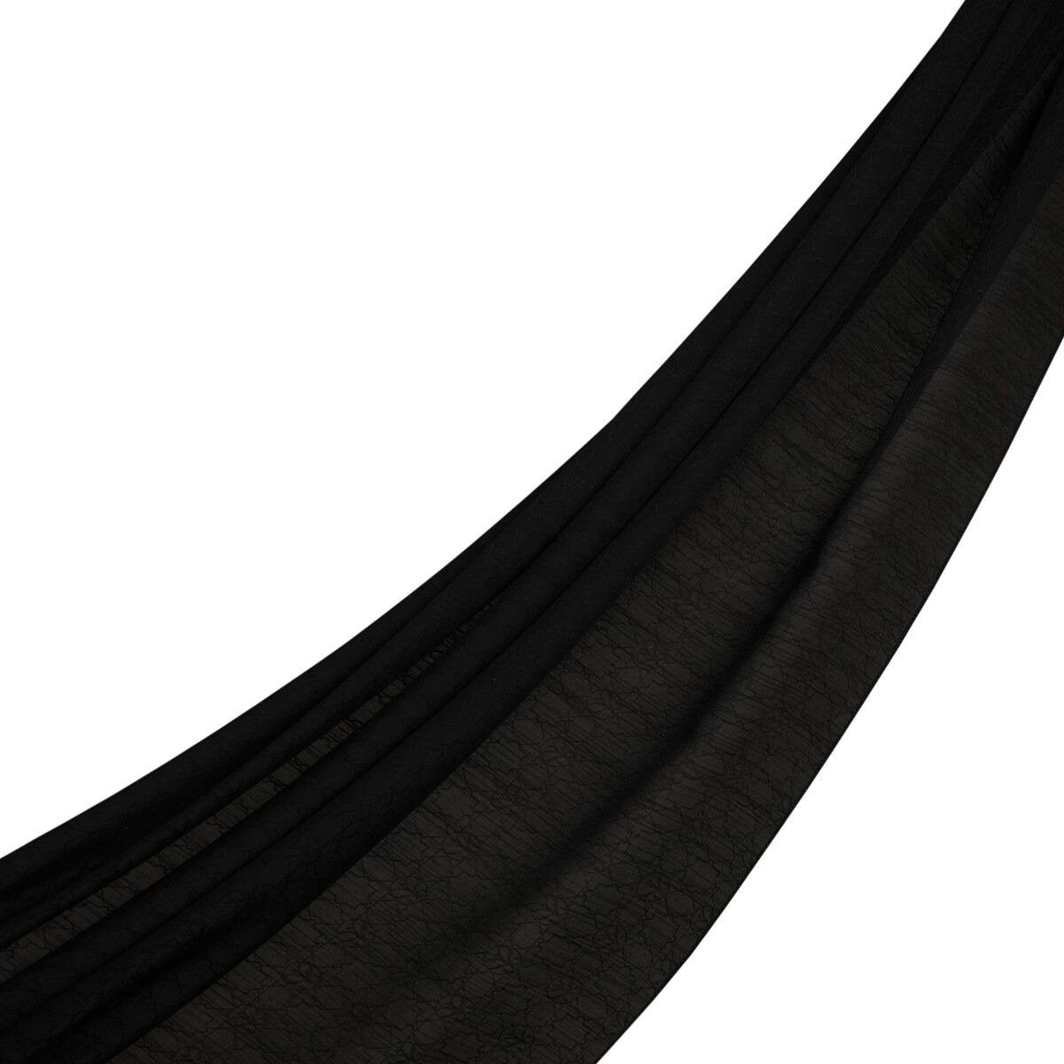 İPEKEVİ İpekevi 04356 Dört Mevsim Monogram Şal - Siyah  Şal 