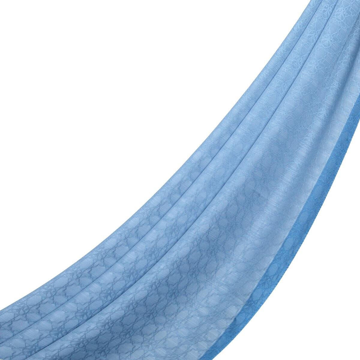 İPEKEVİ İpekevi 04356 Dört Mevsim Monogram Şal - Bebe Mavisi  Şal 