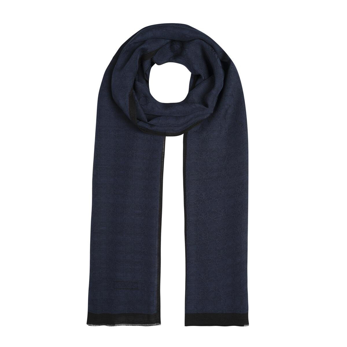 İPEKEVİ İpekevi 04356 Dört Mevsim Monogram Şal - Koyu Lacivert  Şal 