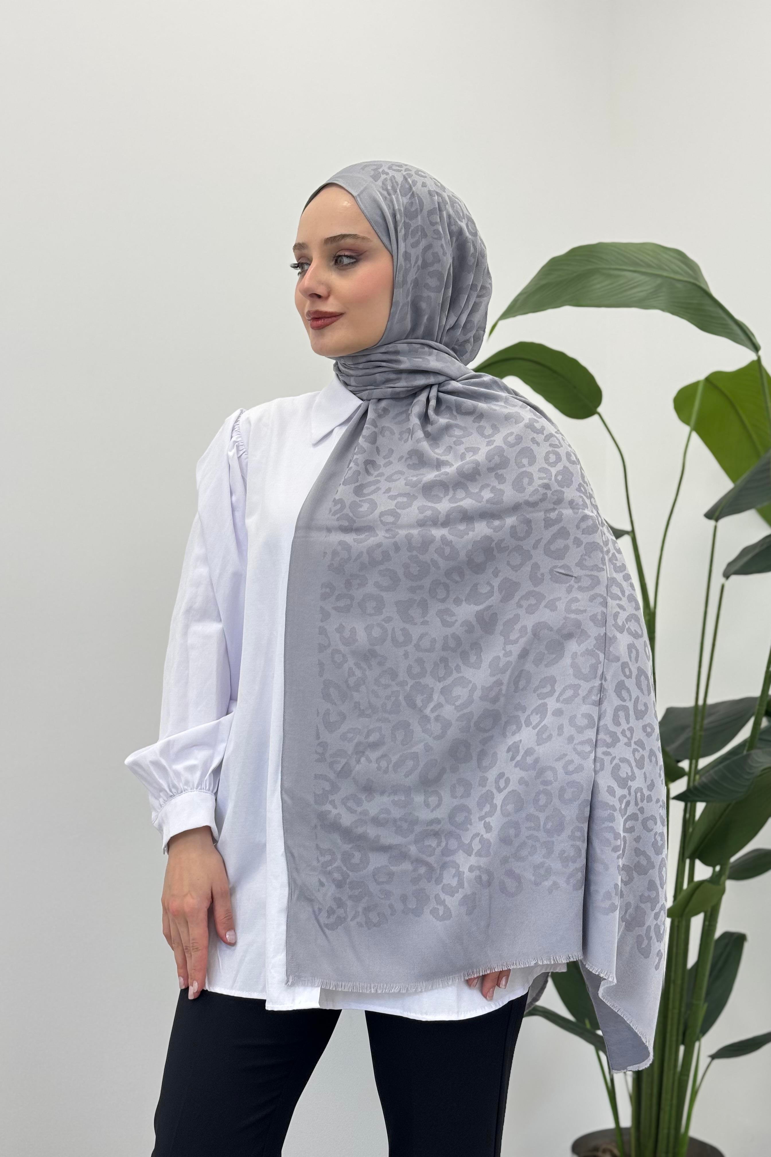 LEVİDOR Levidor 11181 Cashmere Şal - Gümüş  Şal 