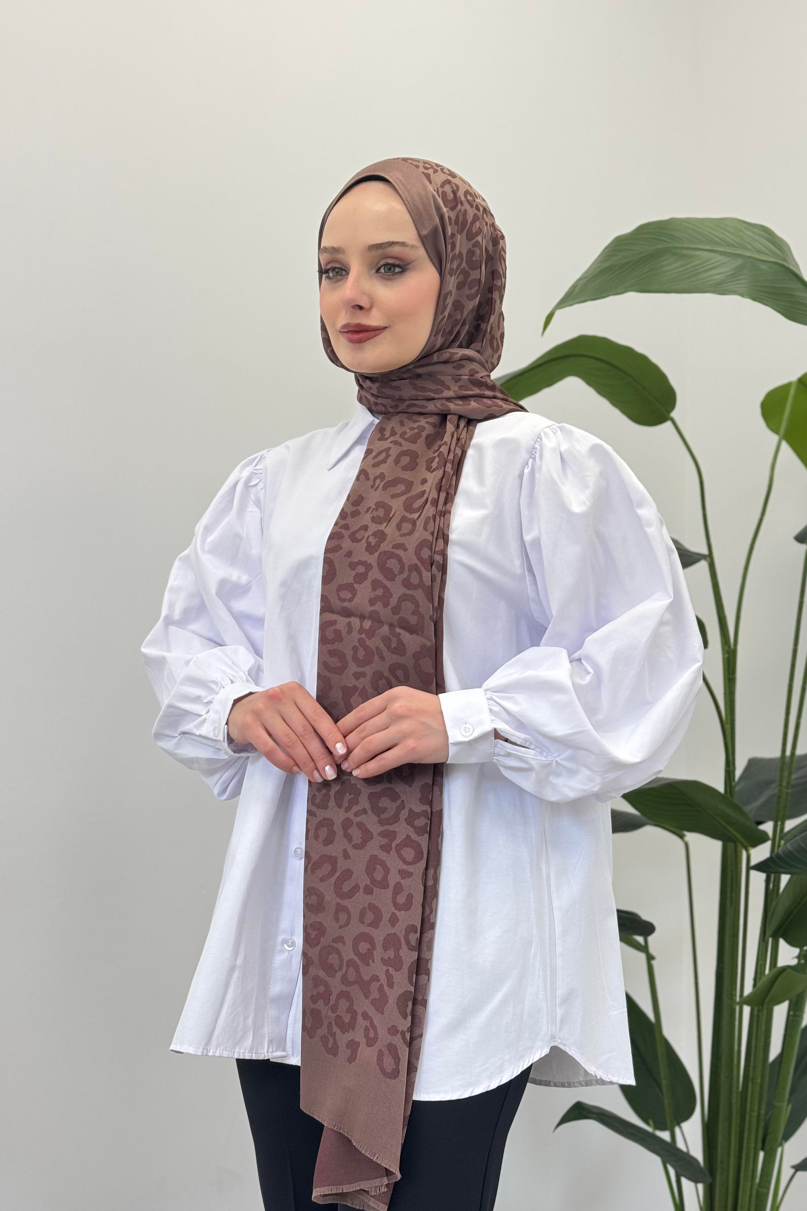 LEVİDOR Levidor 11181 Cashmere Şal - Kahve  Şal 