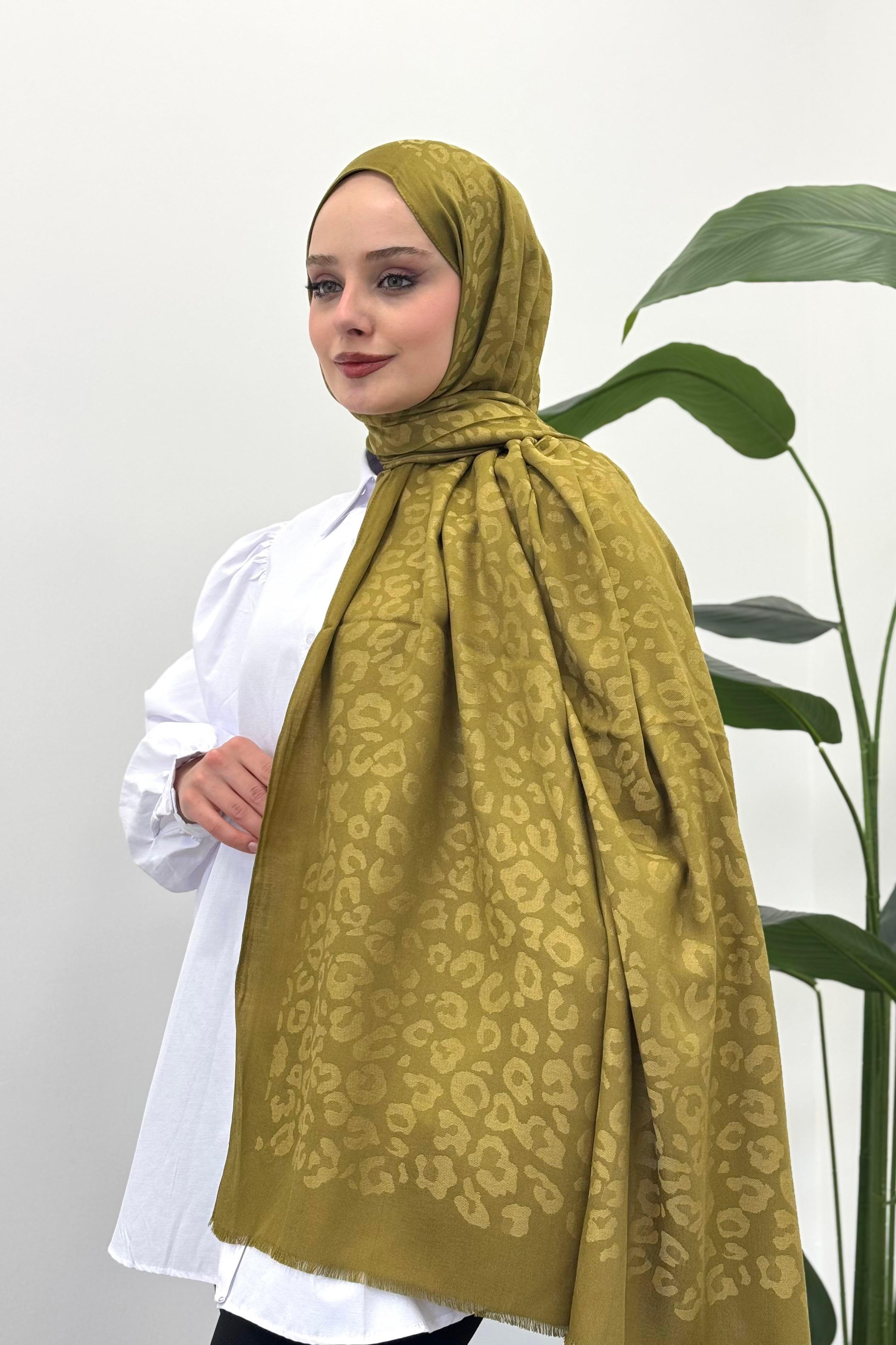 LEVİDOR Levidor 11181 Cashmere Şal - Olive  Şal 