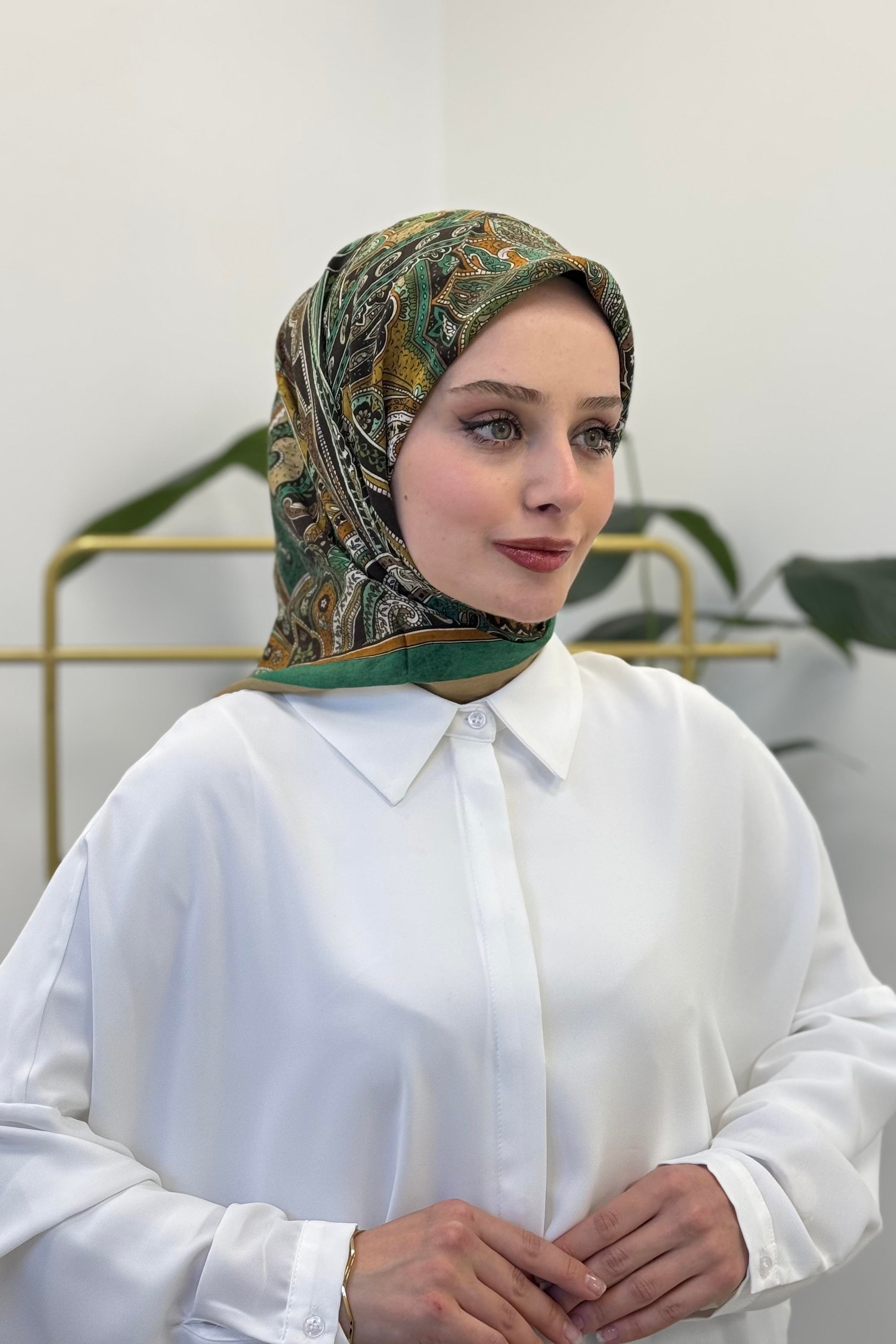 LEVİDOR Levidor 11227 Etnik Desen Eşarp - Latte Levidor 11227 Etnik Desen Eşarp - Bilen Giyim Eşarp 