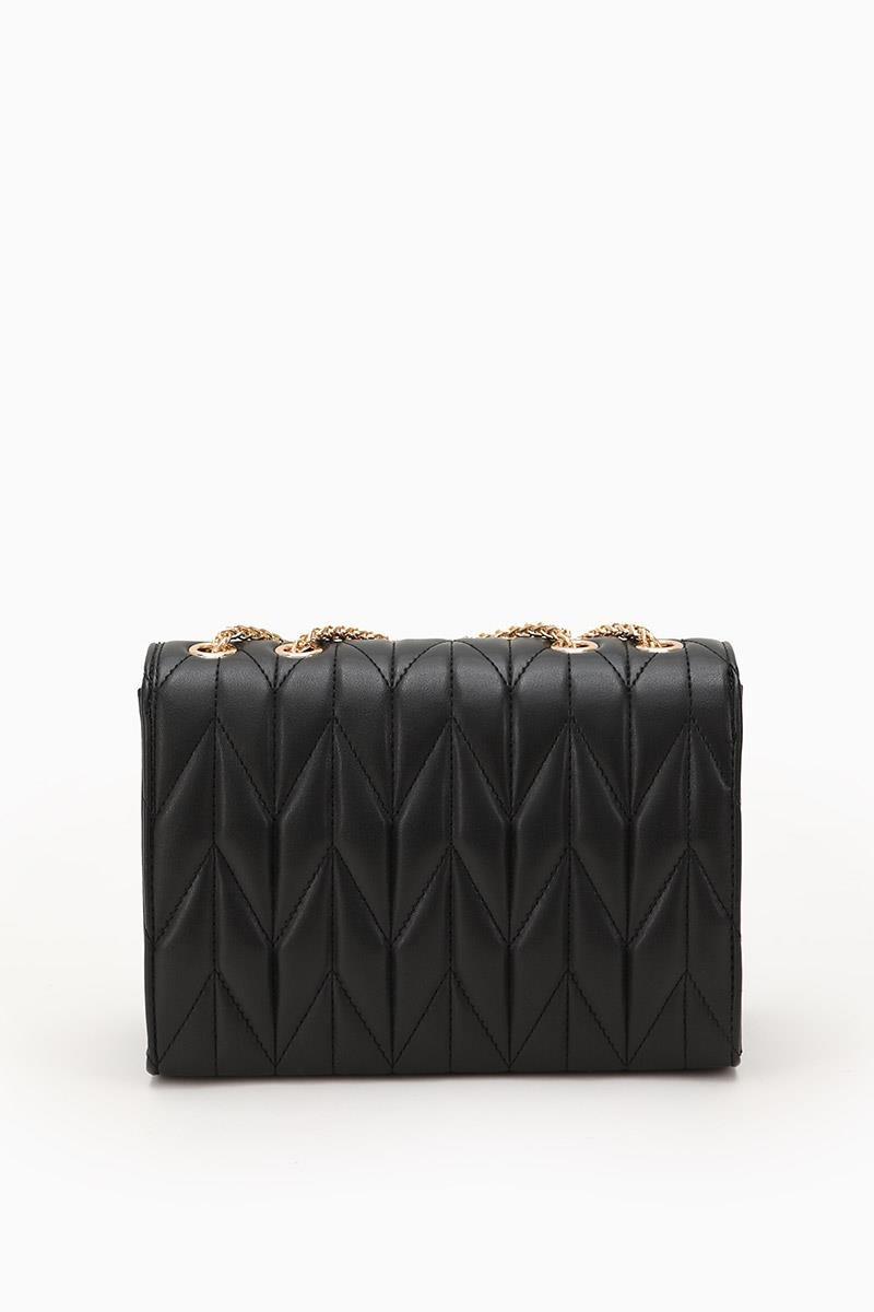 LEVİDOR Levidor 930075 Baklava Dikiş Detay Çanta - Siyah  Çanta 