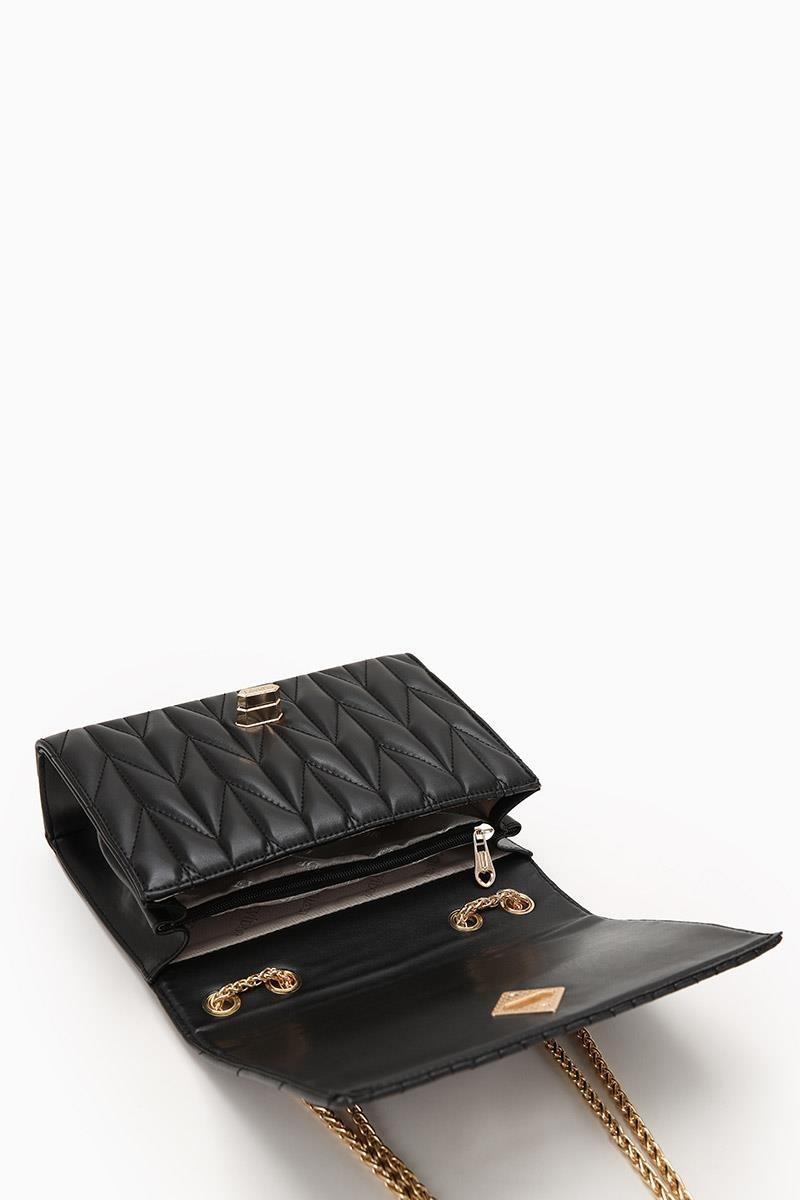 LEVİDOR Levidor 930075 Baklava Dikiş Detay Çanta - Siyah  Çanta 