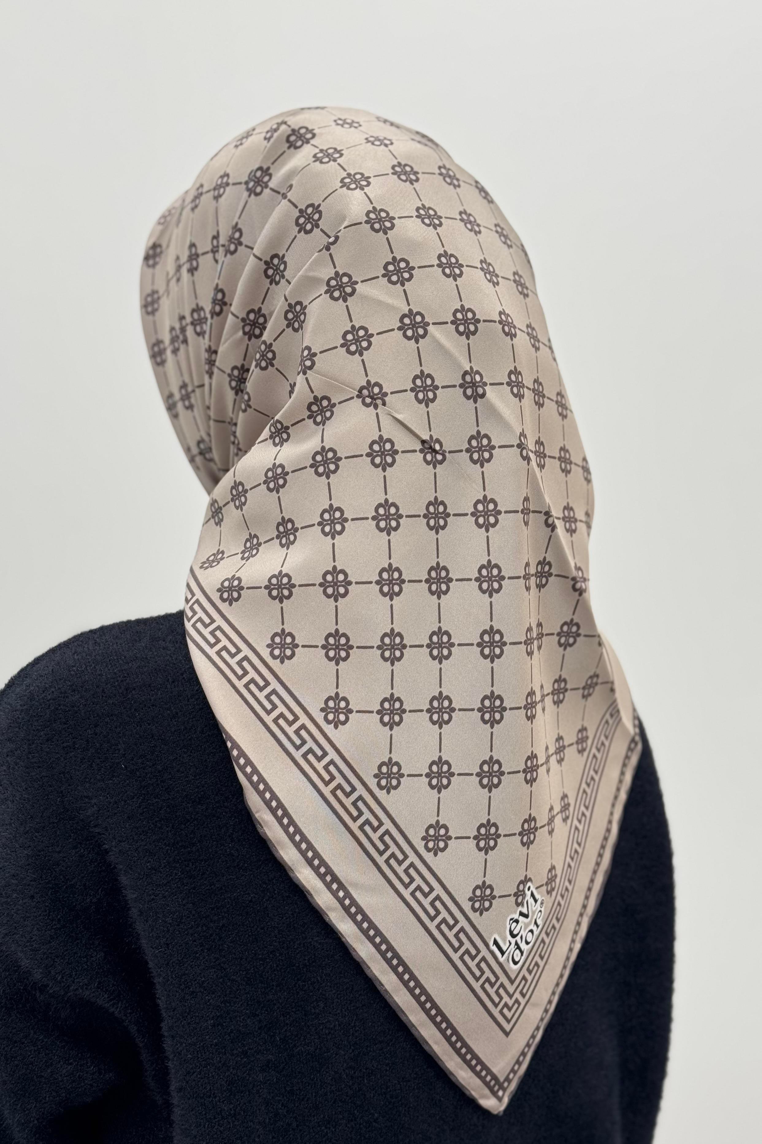 LEVİDOR Levidor I-4123 Twill İpek Eşarp - Tek Renk  Eşarp 