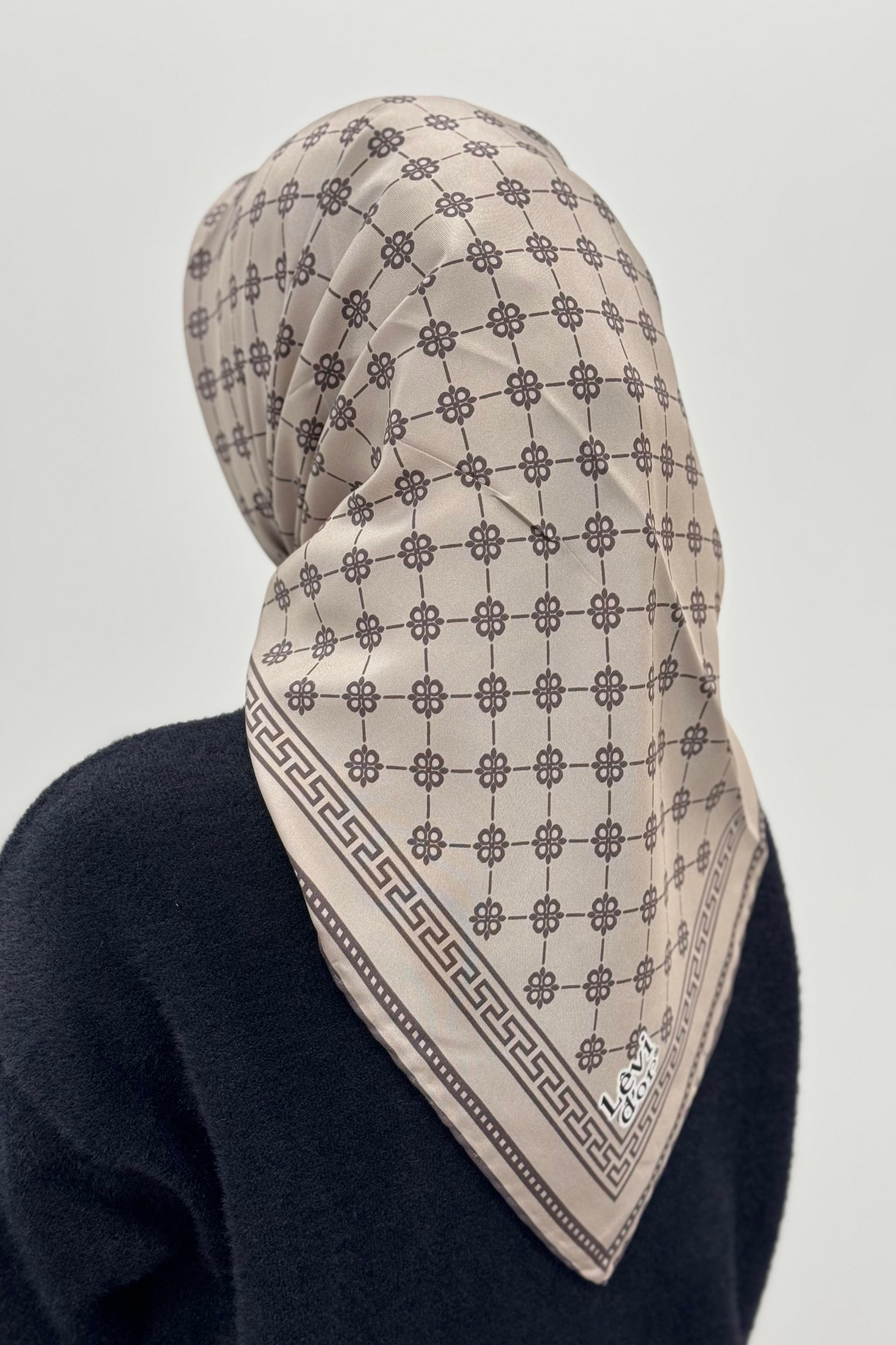 LEVİDOR Levidor I-4123 Twill İpek Eşarp - Tek Renk  Eşarp 