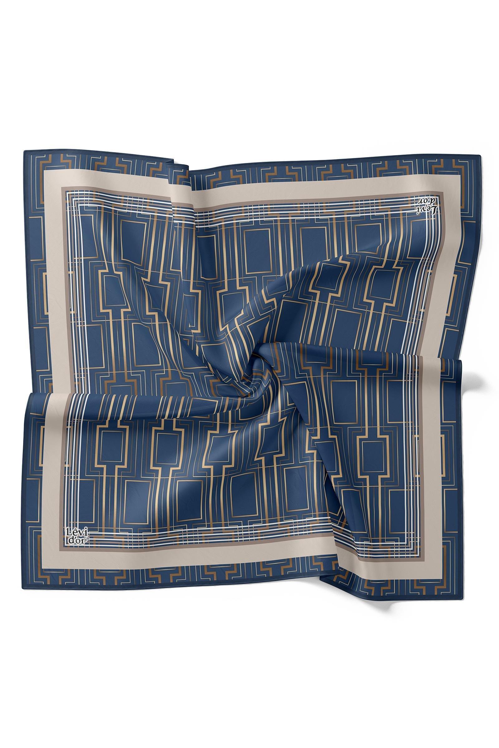 LEVİDOR Levidor I-4125 Twill İpek Eşarp - Tek Renk  Eşarp 