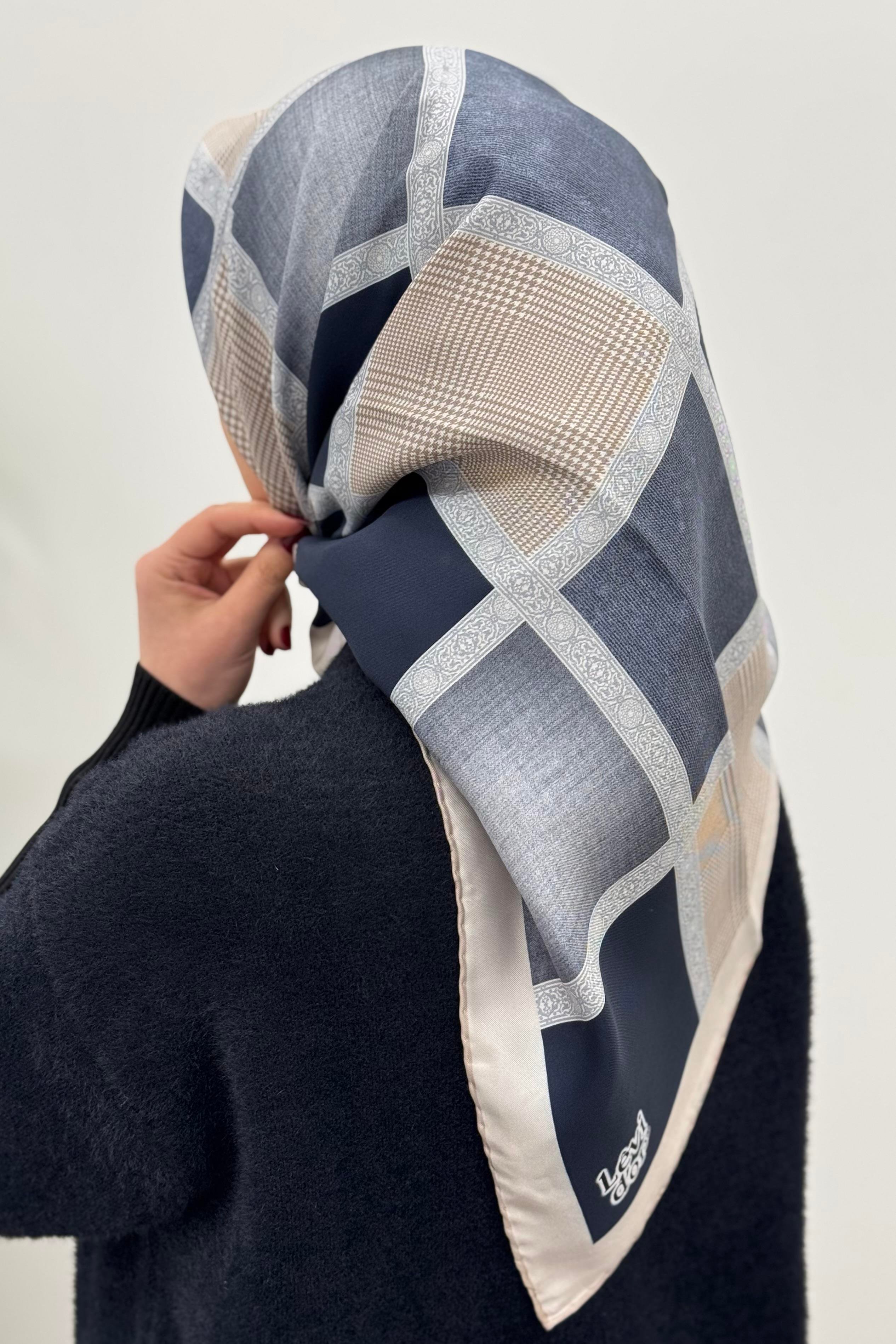 LEVİDOR Levidor I-4181 Twill İpek Eşarp - Tek Renk  Eşarp 