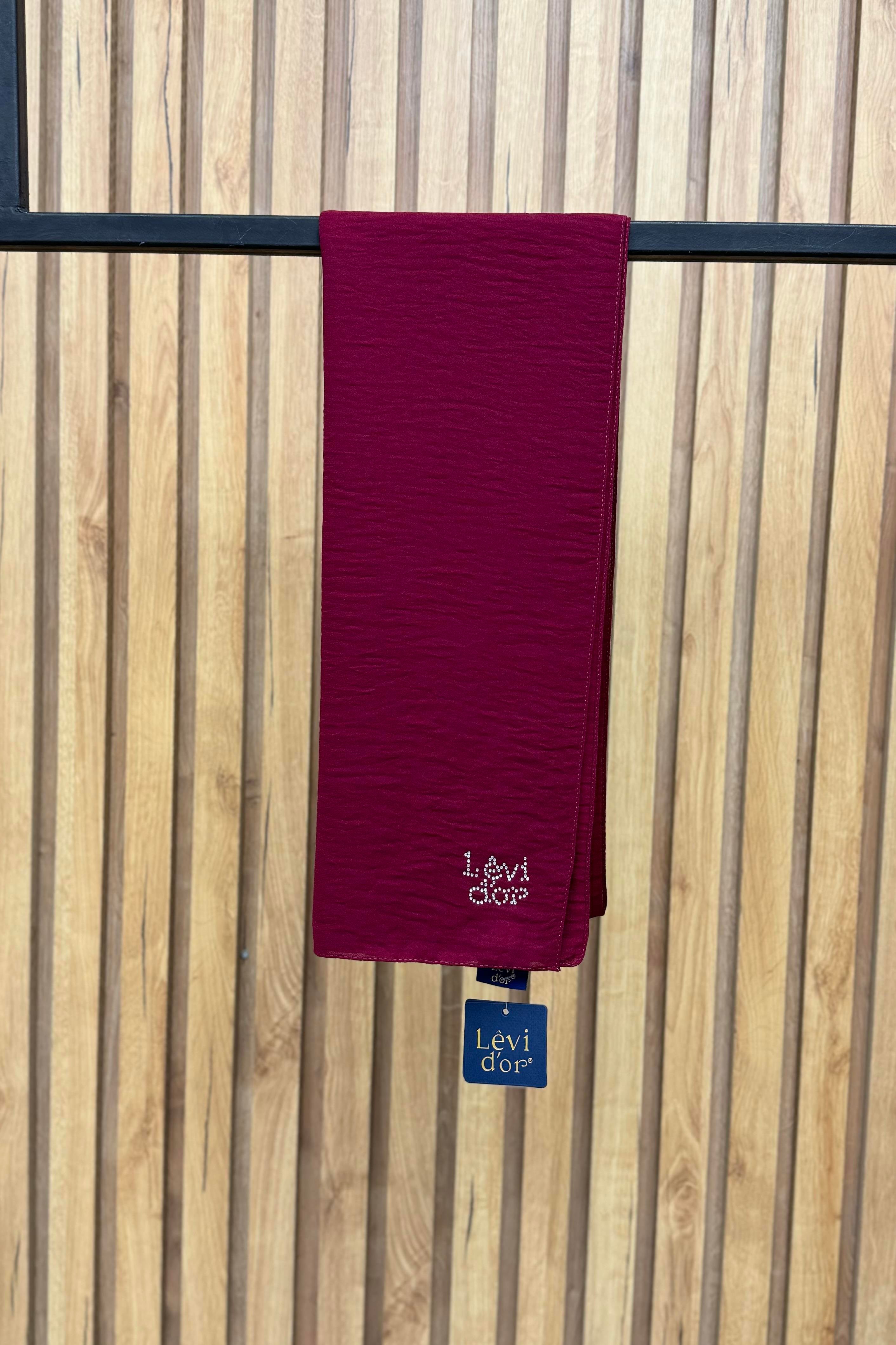 LEVİDOR Levidro 15847 Aerobin Cazz Şal - Bordo  Şal