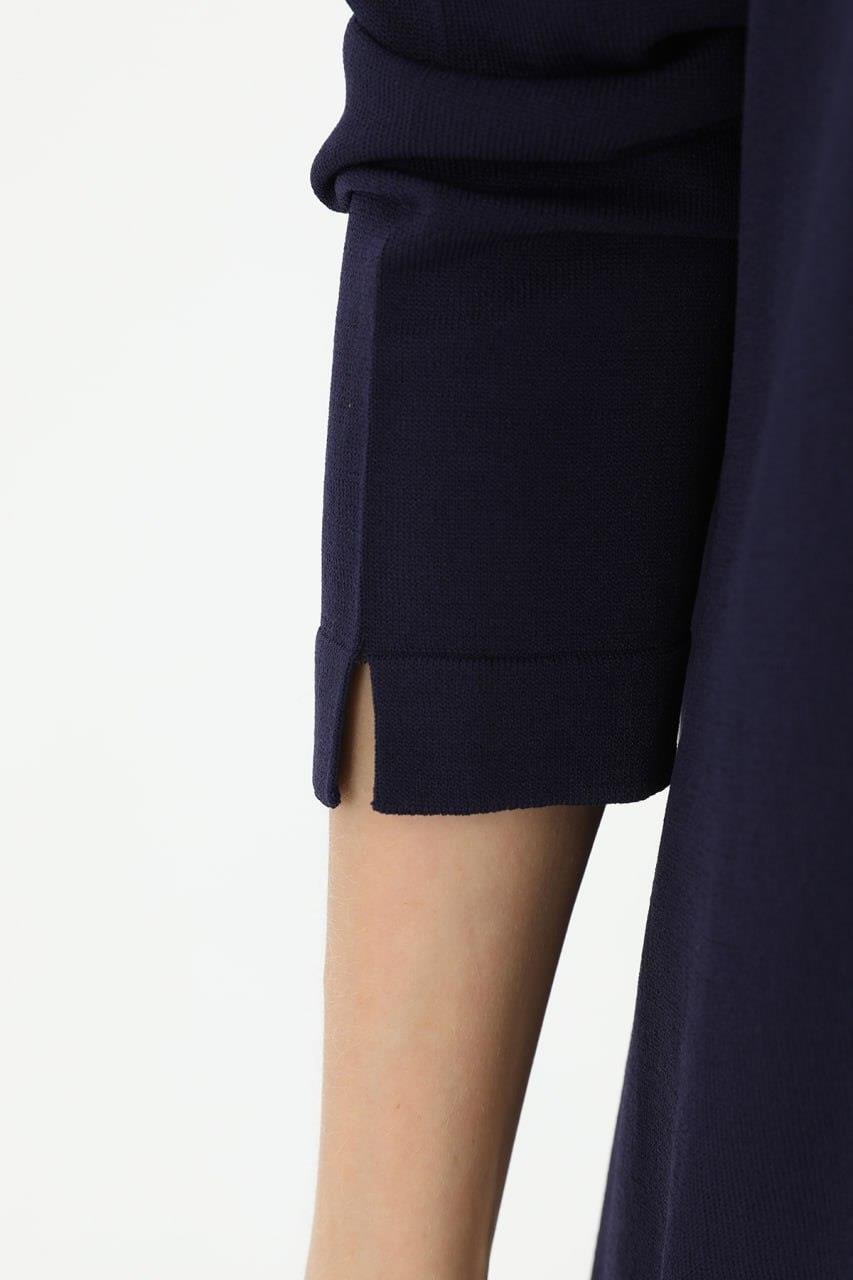 PUANE Merserize Basic Bluz 10481 - F.Navy Merserize Basic Bluz 10481 - F.Navy - Bilen Giyim Bluz & Gömlek