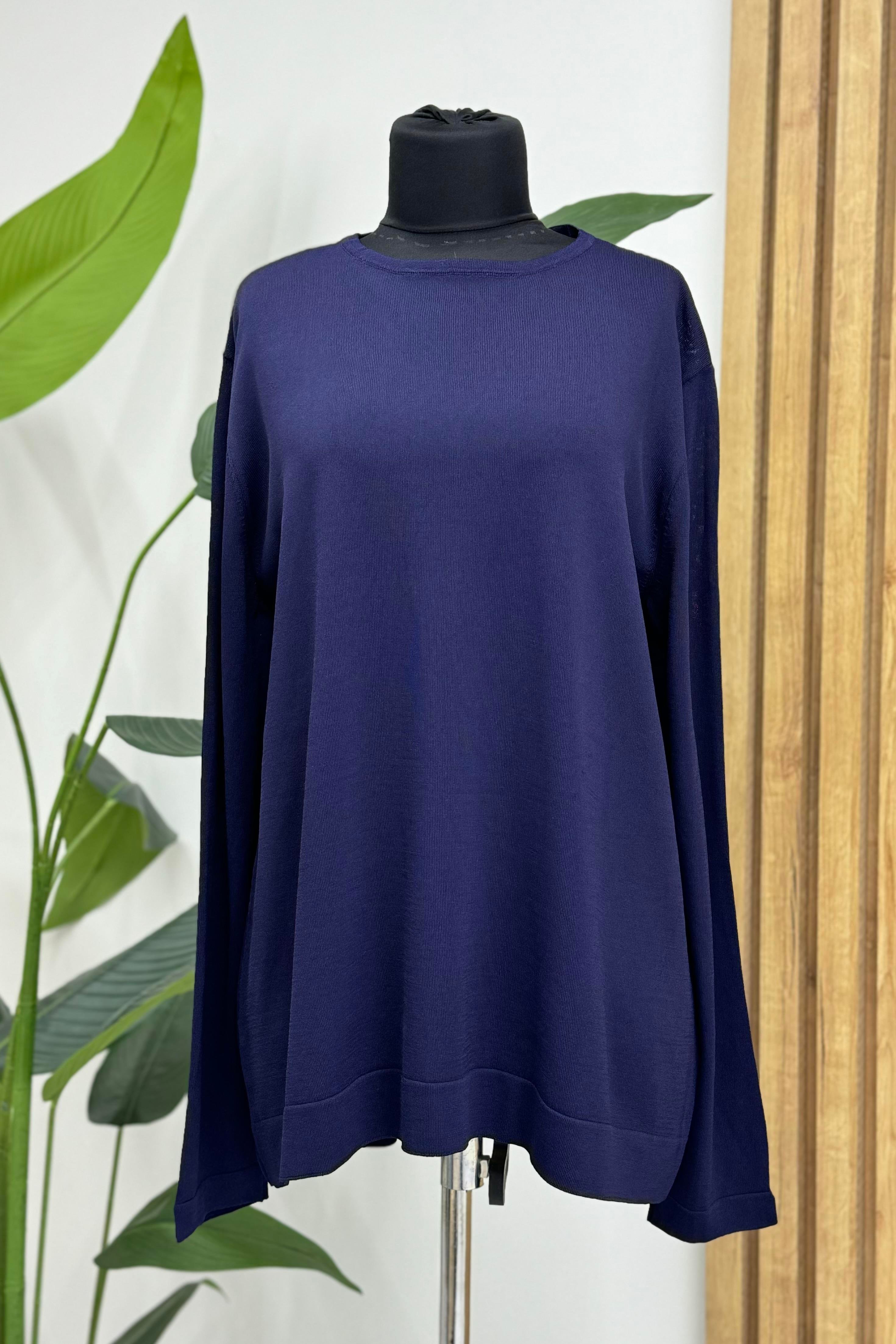 PUANE Merserize Basic Bluz 10481 - F.Navy  Bluz & Gömlek