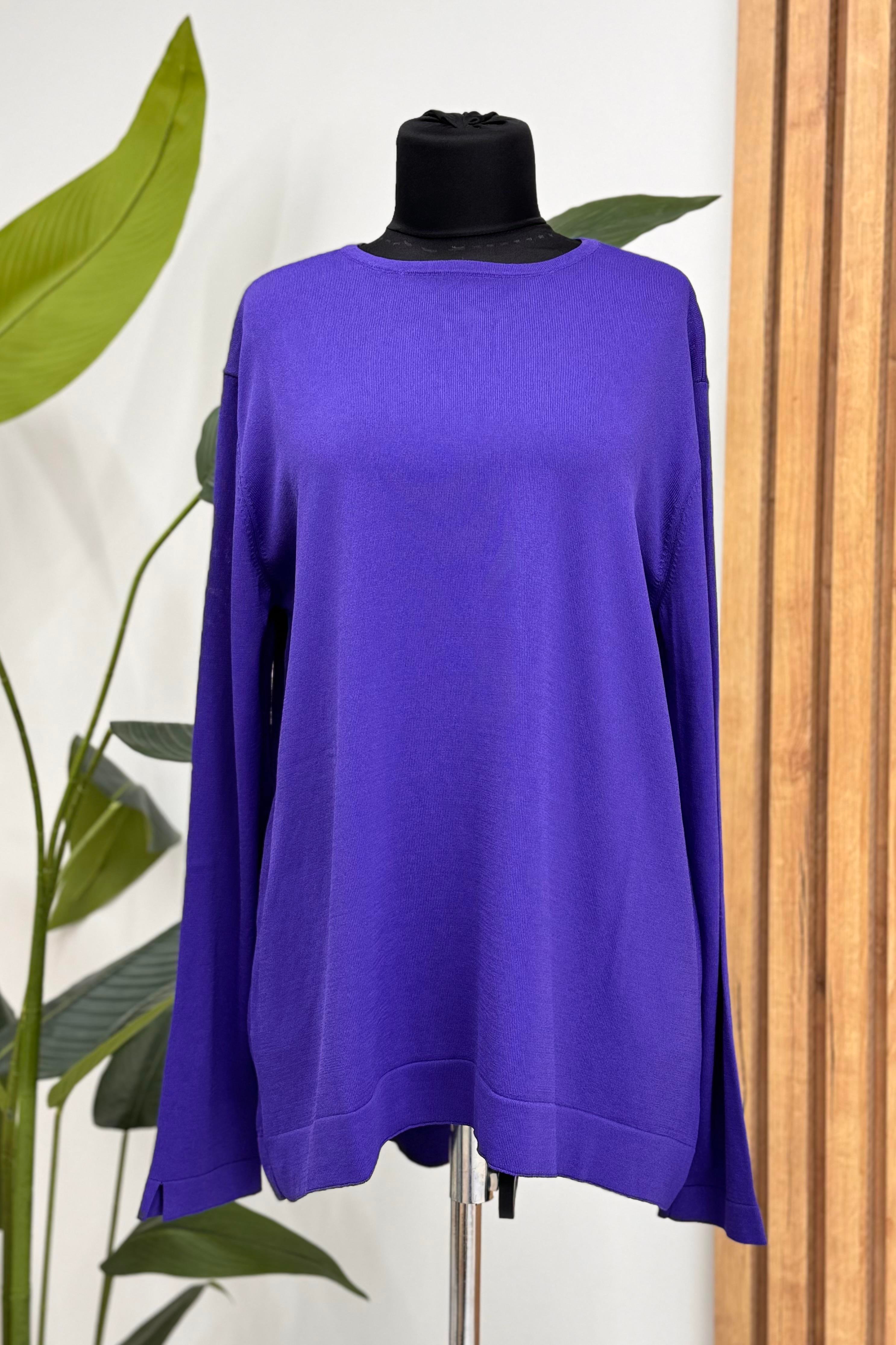 PUANE Merserize Basic Bluz 10481 - Mor  Bluz & Gömlek