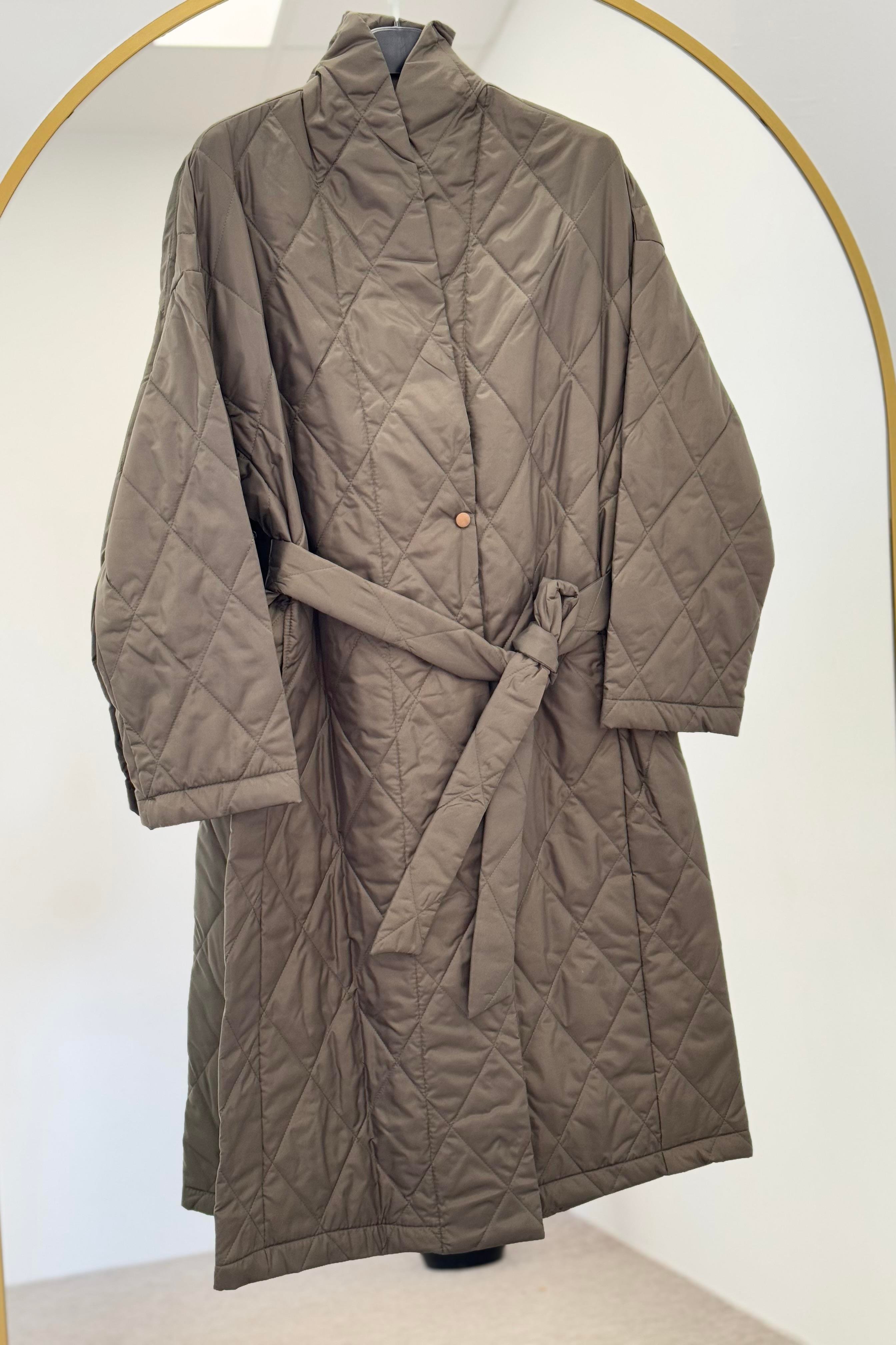 MİCCA Micca 231575M Twill Kapitone - Haki  Kaban & Mont 