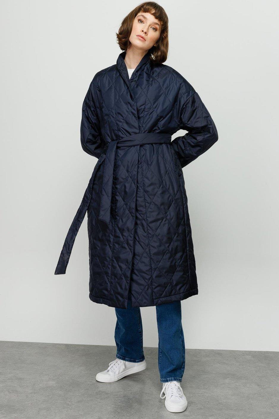 MİCCA Micca 231575M Twill Kapitone - Lacivert  Kaban & Mont 