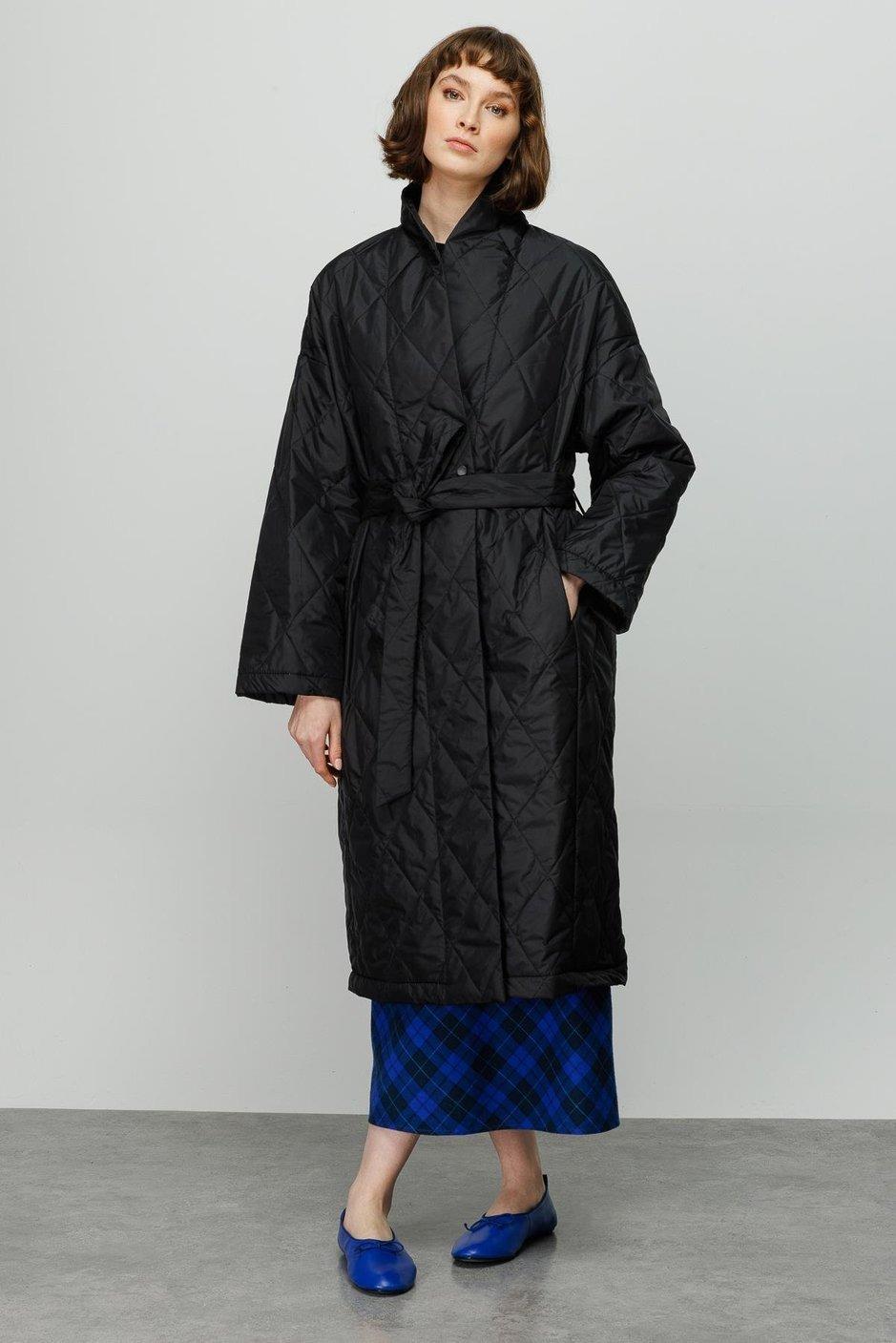 MİCCA Micca 231575M Twill Kapitone - Siyah  Kaban & Mont 