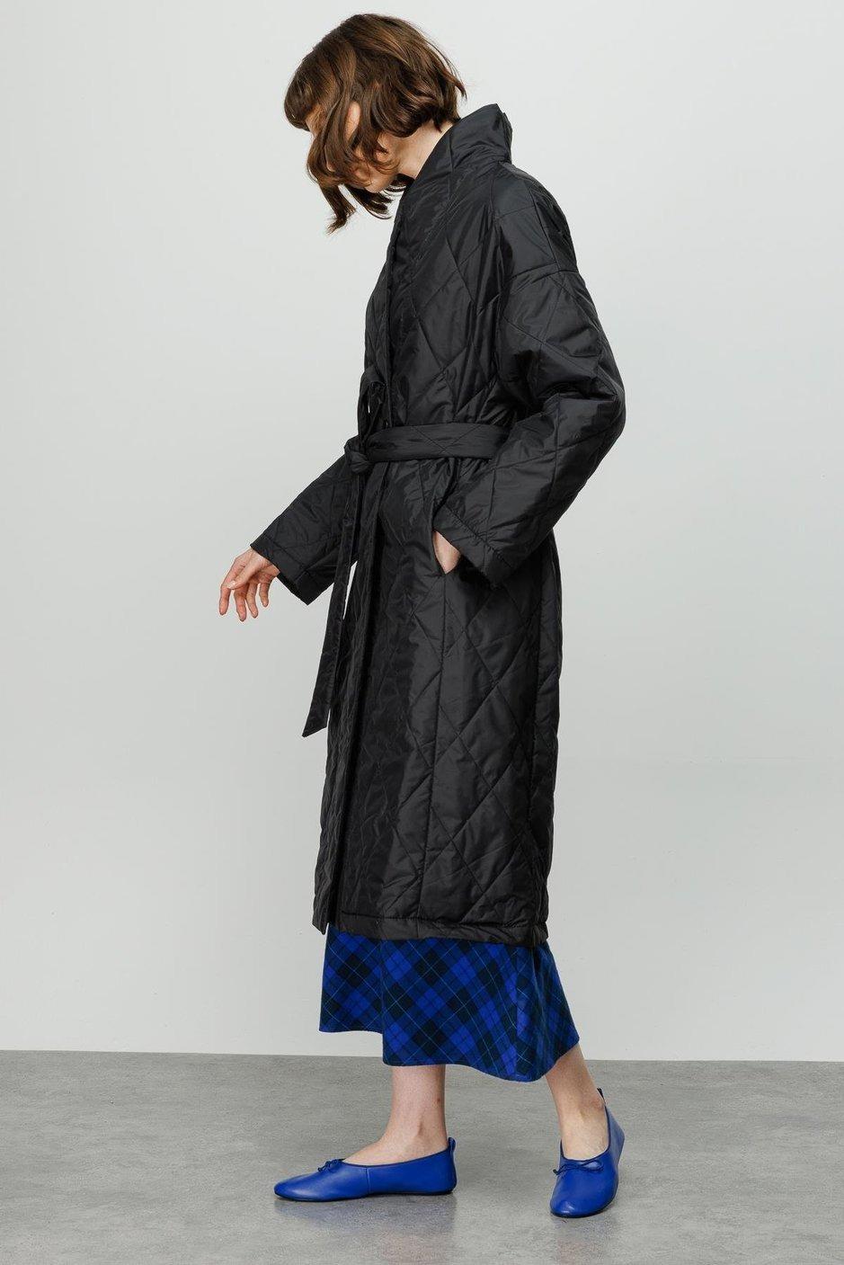 MİCCA Micca 231575M Twill Kapitone - Siyah  Kaban & Mont 