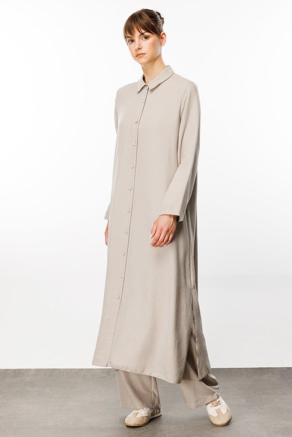 MİCCA Micca 241597M Nuovo Pelerin Tunik - Taş Micca 241597M Nuovo Pelerin Tunik - Bilen Giyim Tunik 