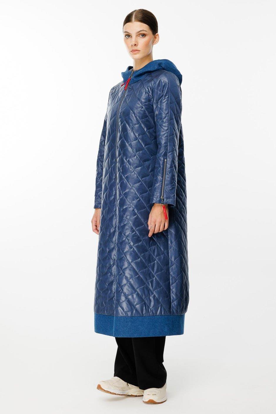 MİCCA Micca 242598 Denim Rouge Kapitone Dolgulu Mont - Lacivert  Kaban & Mont 
