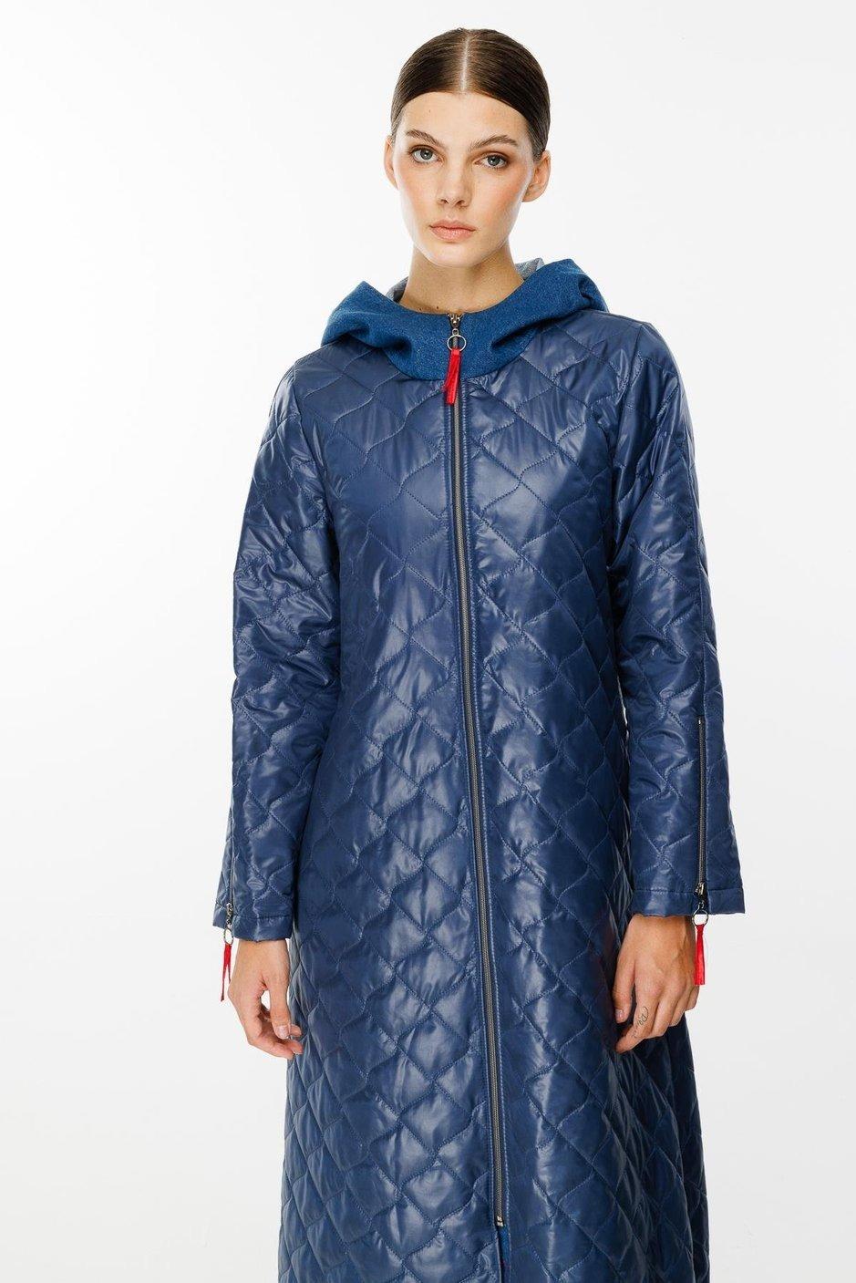 MİCCA Micca 242598 Denim Rouge Kapitone Dolgulu Mont - Lacivert  Kaban & Mont 