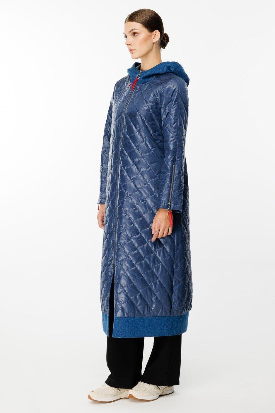 MİCCA Micca 242598 Denim Rouge Kapitone Dolgulu Mont - Lacivert  Kaban & Mont 
